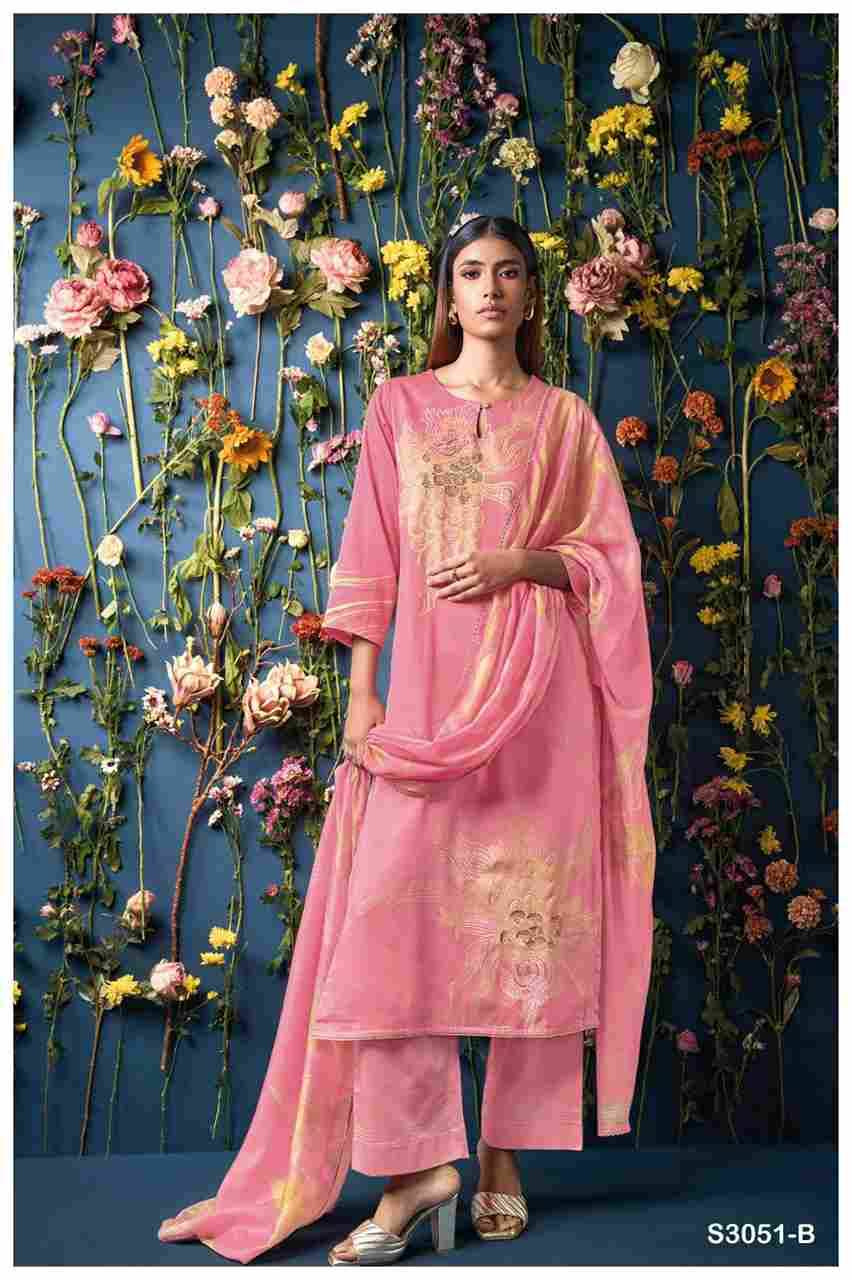 Lina-3051 By Ganga Fashion 3051-A To 3051-D Series Beautiful Festive Suits Colorful Stylish Fancy Casual Wear & Ethnic Wear Pure Cotton Satin Dresses At Wholesale Price