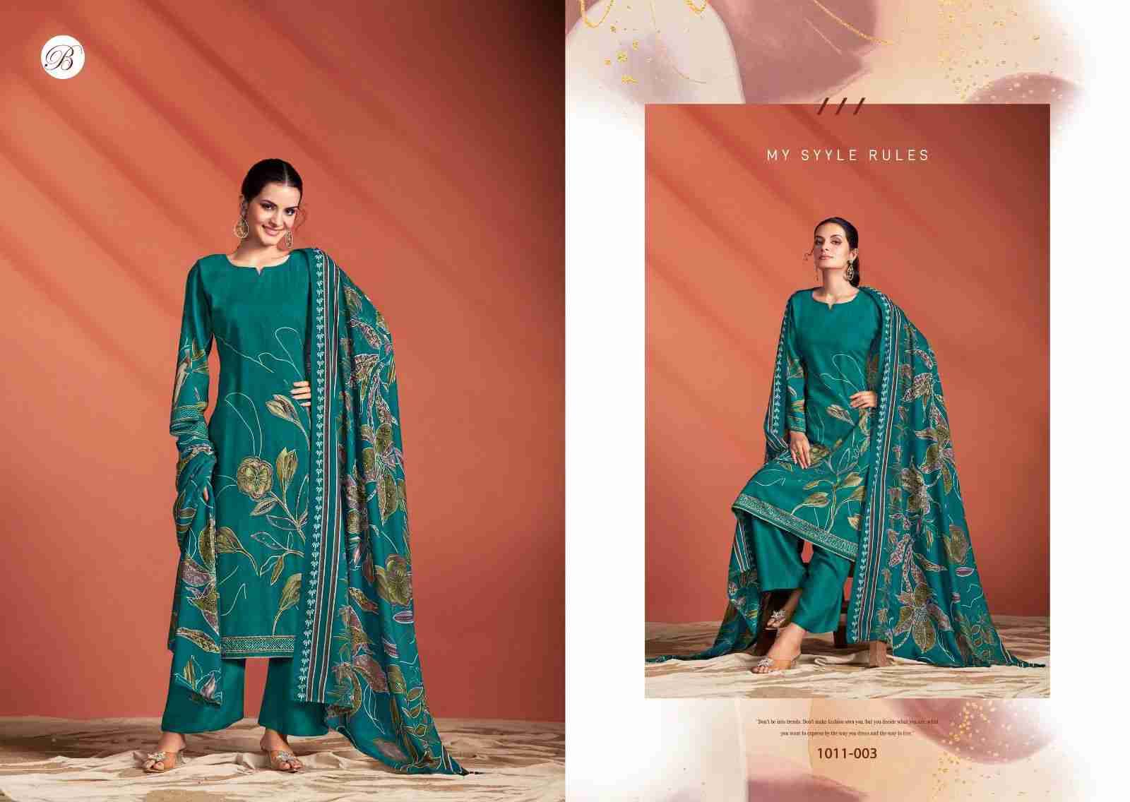 Samaira Vol-2 By Belliza 1011-001 To 1011-006 Series Beautiful Festive Suits Stylish Fancy Colorful Casual Wear & Ethnic Wear Pure Viscose Rayon Print Dresses At Wholesale Price