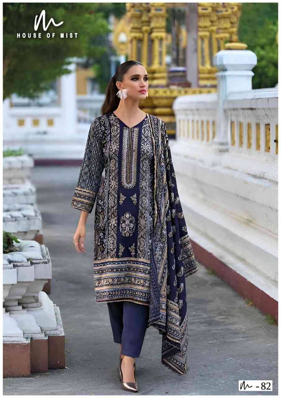 Ghazal Vol-9 By House Of Mist 81 To 86 Series Beautiful Pakistani Suits Colorful Stylish Fancy Casual Wear & Ethnic Wear Pure Cotton Print Dresses At Wholesale Price