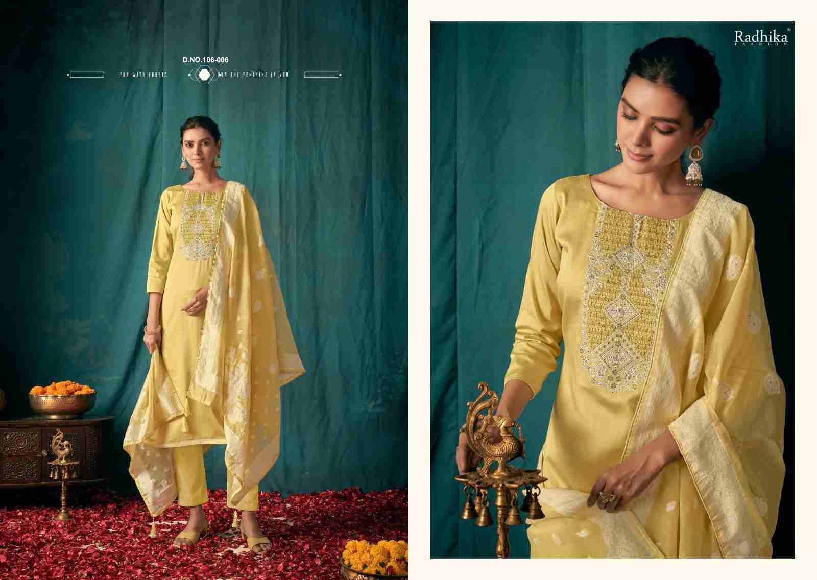 Cycle Vol-3 By Azara 106-001 To 106-006 Series Beautiful Festive Suits Stylish Fancy Colorful Casual Wear & Ethnic Wear Pure Jam Cotton Dresses At Wholesale Price