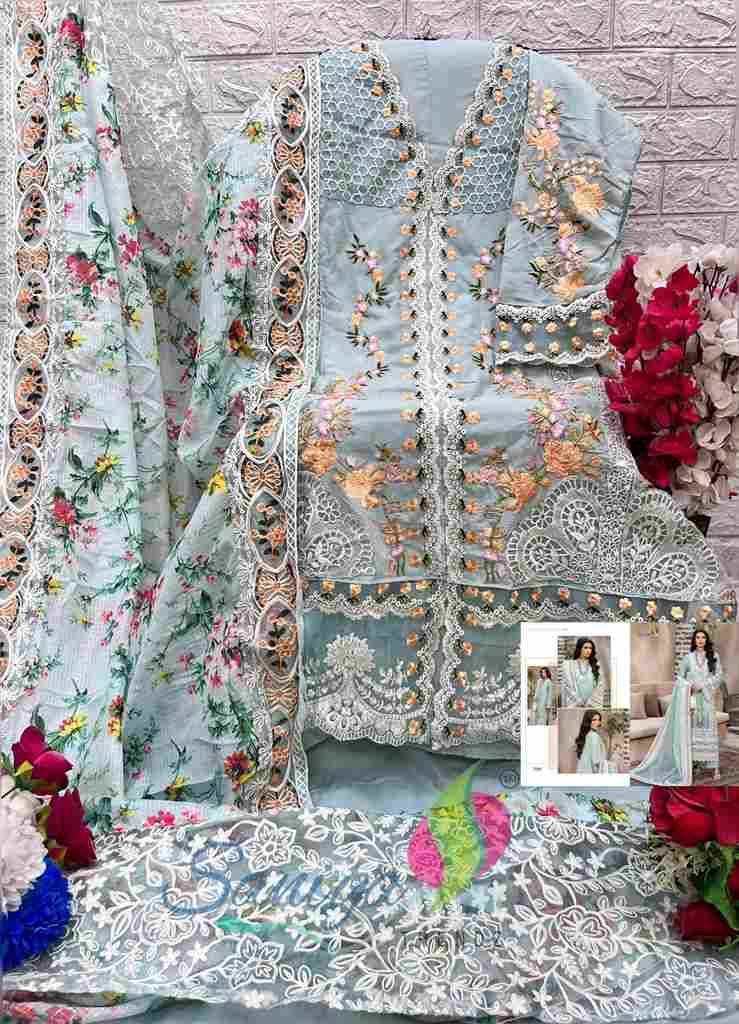 Saira Sakira Vol-6 By Saniya Trendz 6001 To 6003 Series Beautiful Winter Collection Suits Stylish Fancy Colorful Casual Wear & Ethnic Wear Cotton Embroidered Dresses At Wholesale Price