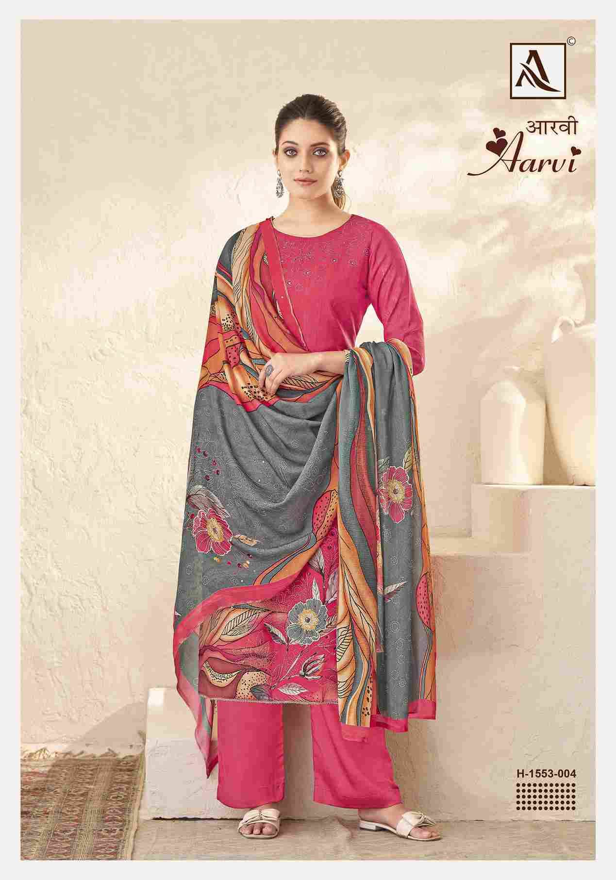 Aarvi By Alok Suit 1553-001 To 1553-006 Series Beautiful Festive Suits Stylish Fancy Colorful Casual Wear & Ethnic Wear Pure Viscose Muslin Embroidered Dresses At Wholesale Price