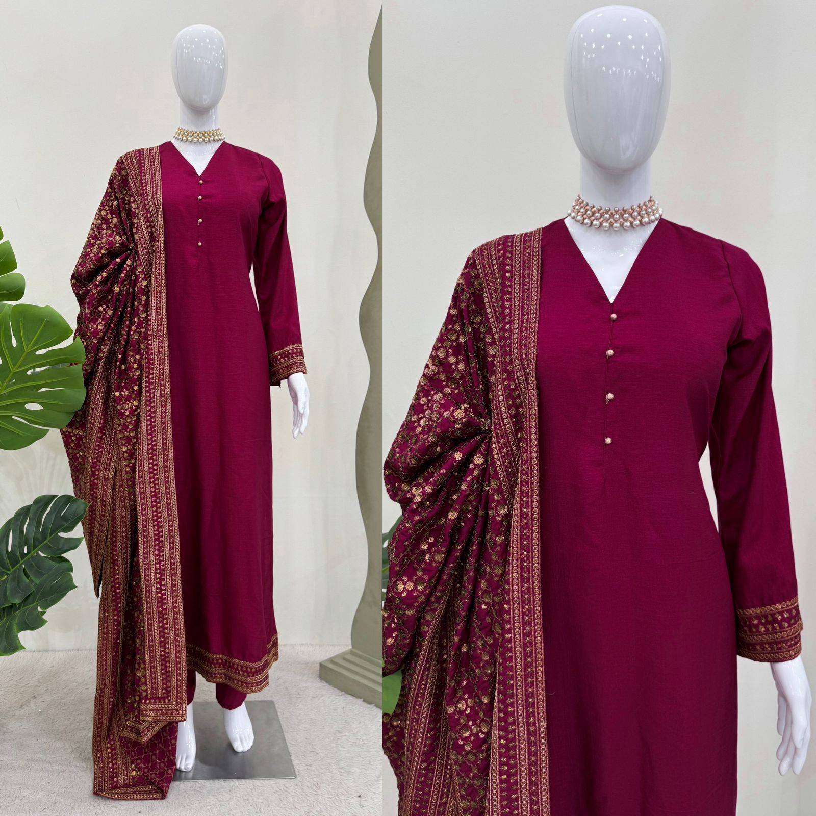 R-5808 By Fashid Wholesale Beautiful Stylish Fancy Colorful Casual Wear & Ethnic Wear & Ready To Wear Monsoon Silk Dresses At Wholesale Price