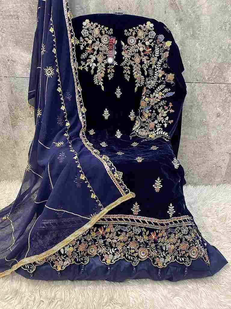 Hoor Tex Hit Design H-349 Colours By Hoor Tex H-349-A To H-349-C Series Designer Festive Pakistani Suits Collection Beautiful Stylish Fancy Colorful Party Wear & Occasional Wear Heavy Velvet With Embroidered Dresses At Wholesale Price