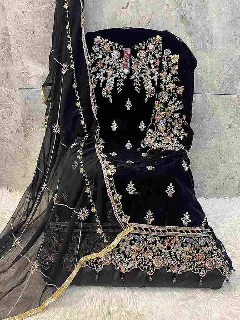 Hoor Tex Hit Design H-349 Colours By Hoor Tex H-349-A To H-349-C Series Designer Festive Pakistani Suits Collection Beautiful Stylish Fancy Colorful Party Wear & Occasional Wear Heavy Velvet With Embroidered Dresses At Wholesale Price