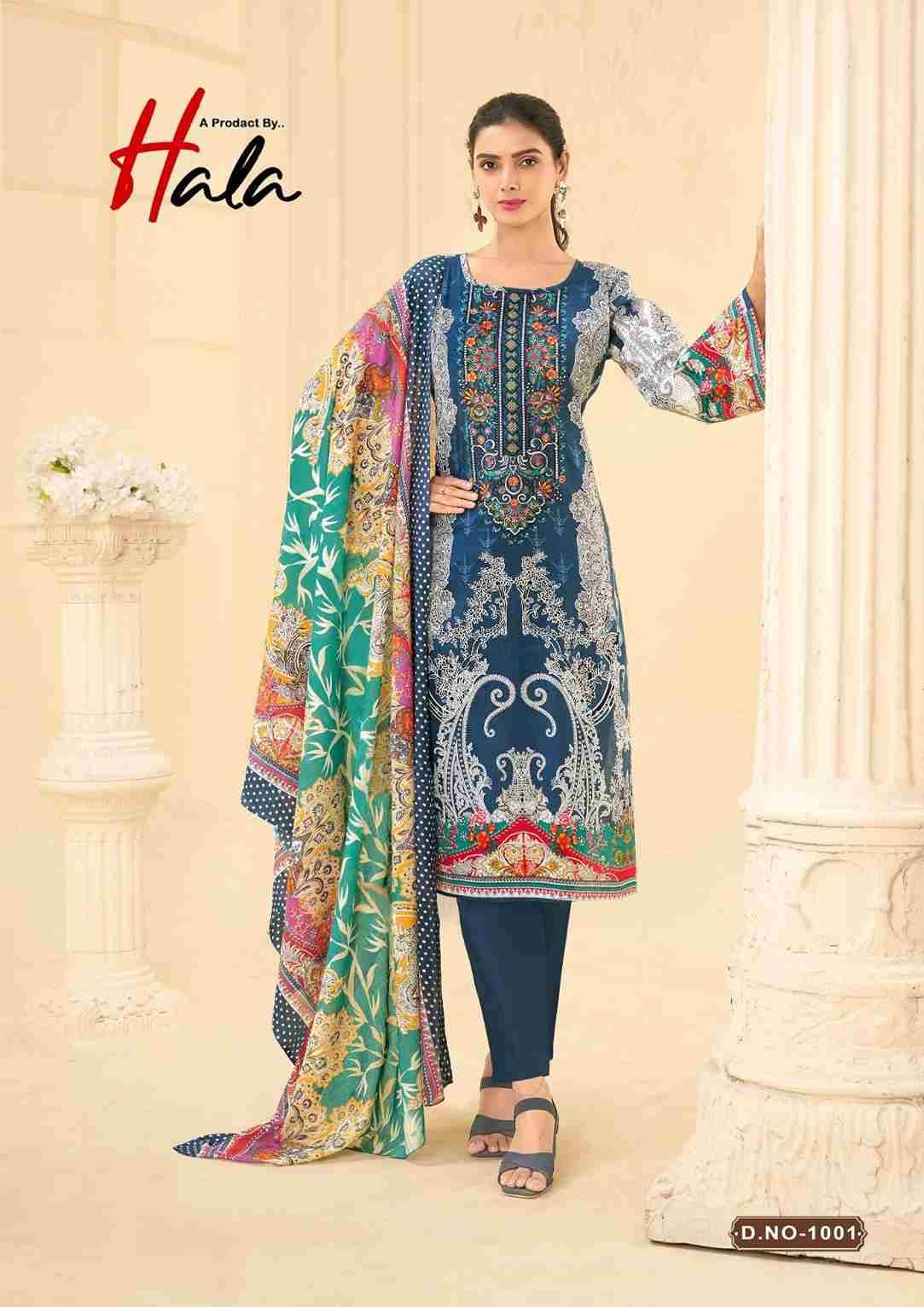 Naira Vol-1 By Hala 1001 To 1008 Series Beautiful Festive Suits Stylish Fancy Colorful Casual Wear & Ethnic Wear Pure Cotton Digital Print Dresses At Wholesale Price