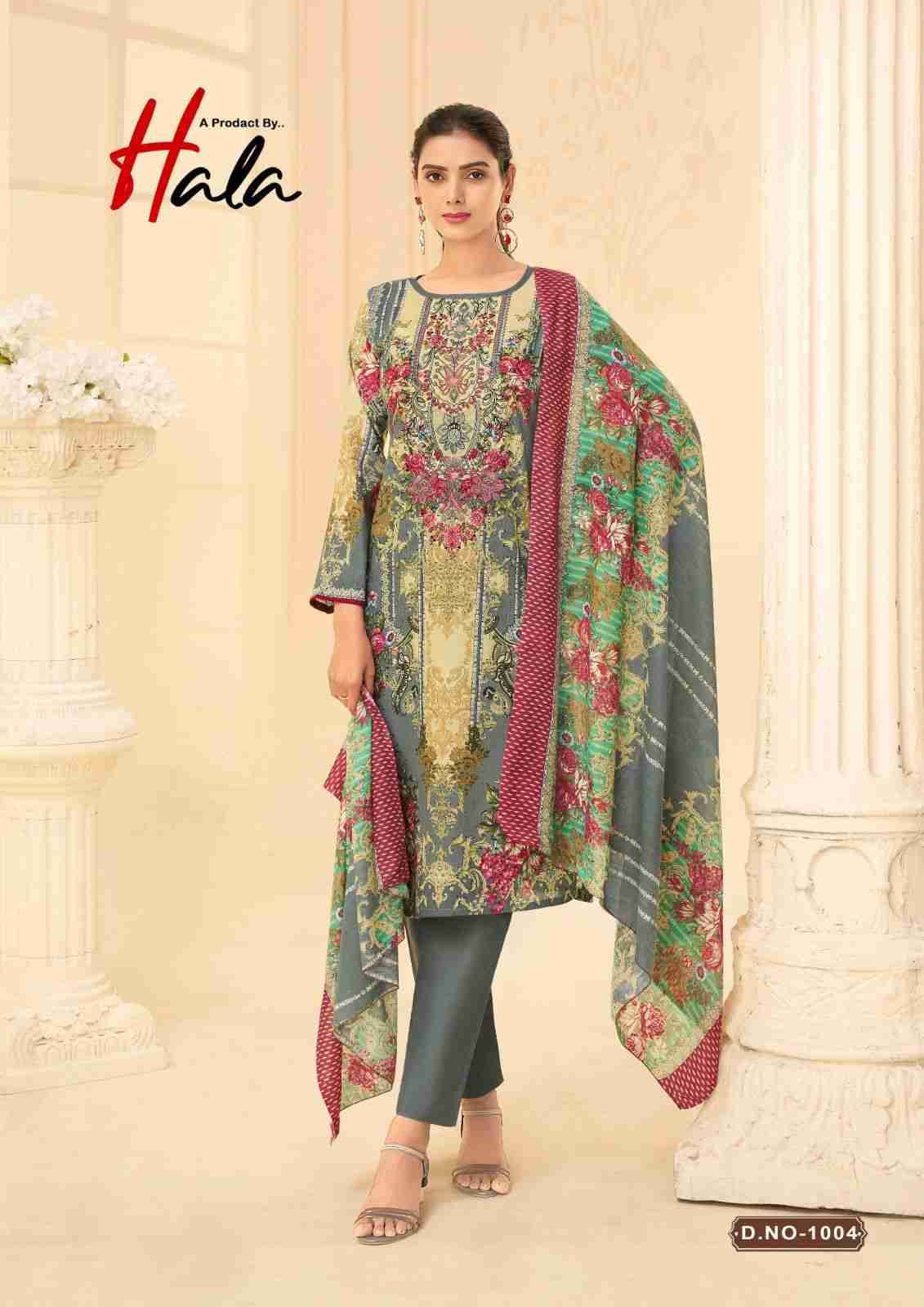 Naira Vol-1 By Hala 1001 To 1008 Series Beautiful Festive Suits Stylish Fancy Colorful Casual Wear & Ethnic Wear Pure Cotton Digital Print Dresses At Wholesale Price