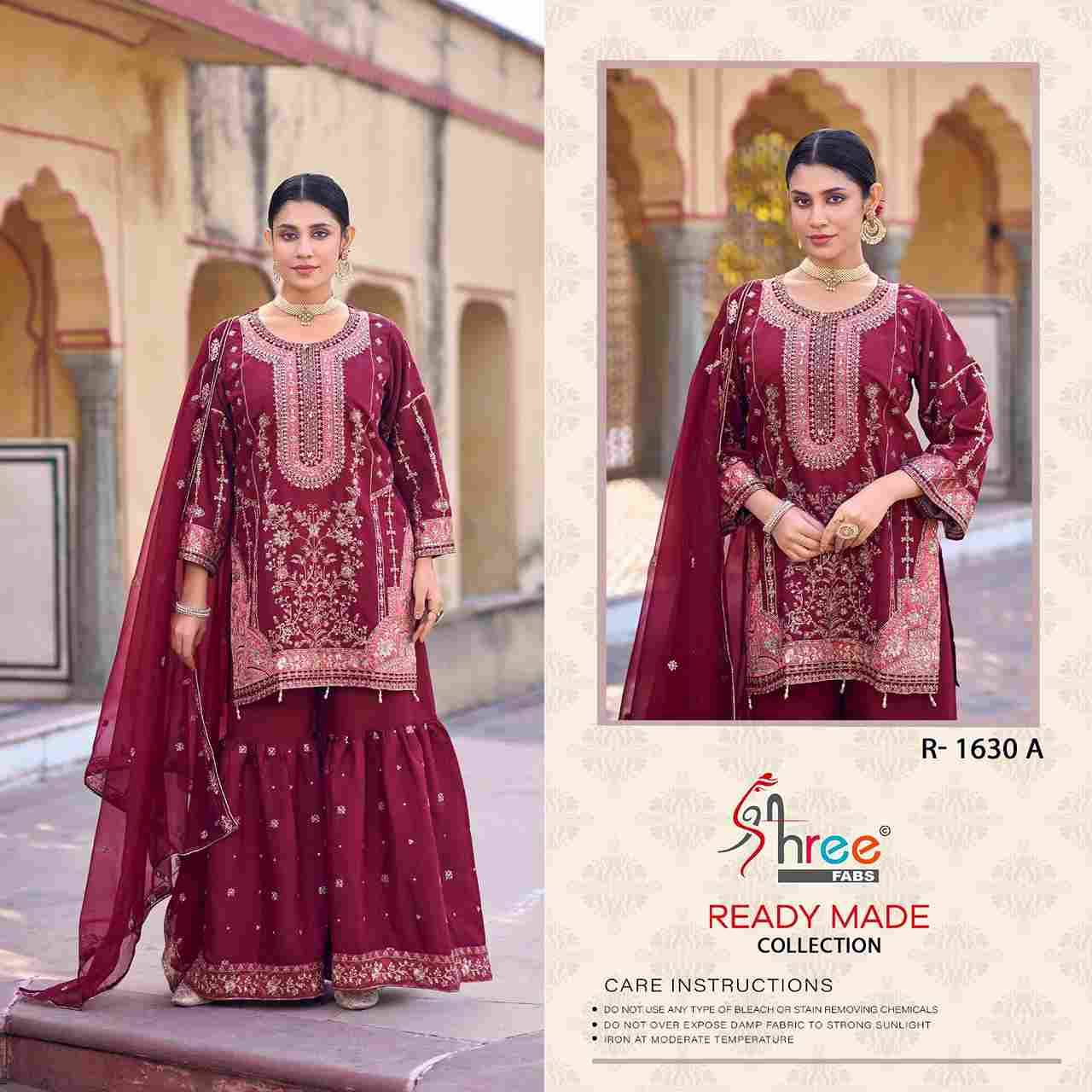 Shree Fabs Hit Design R-1630 Colours By Shree Fabs R-1630-A To R-1630-D Series Beautiful Pakistani Suits Stylish Fancy Colorful Party Wear & Occasional Wear Fancy Embroidered Dresses At Wholesale Price