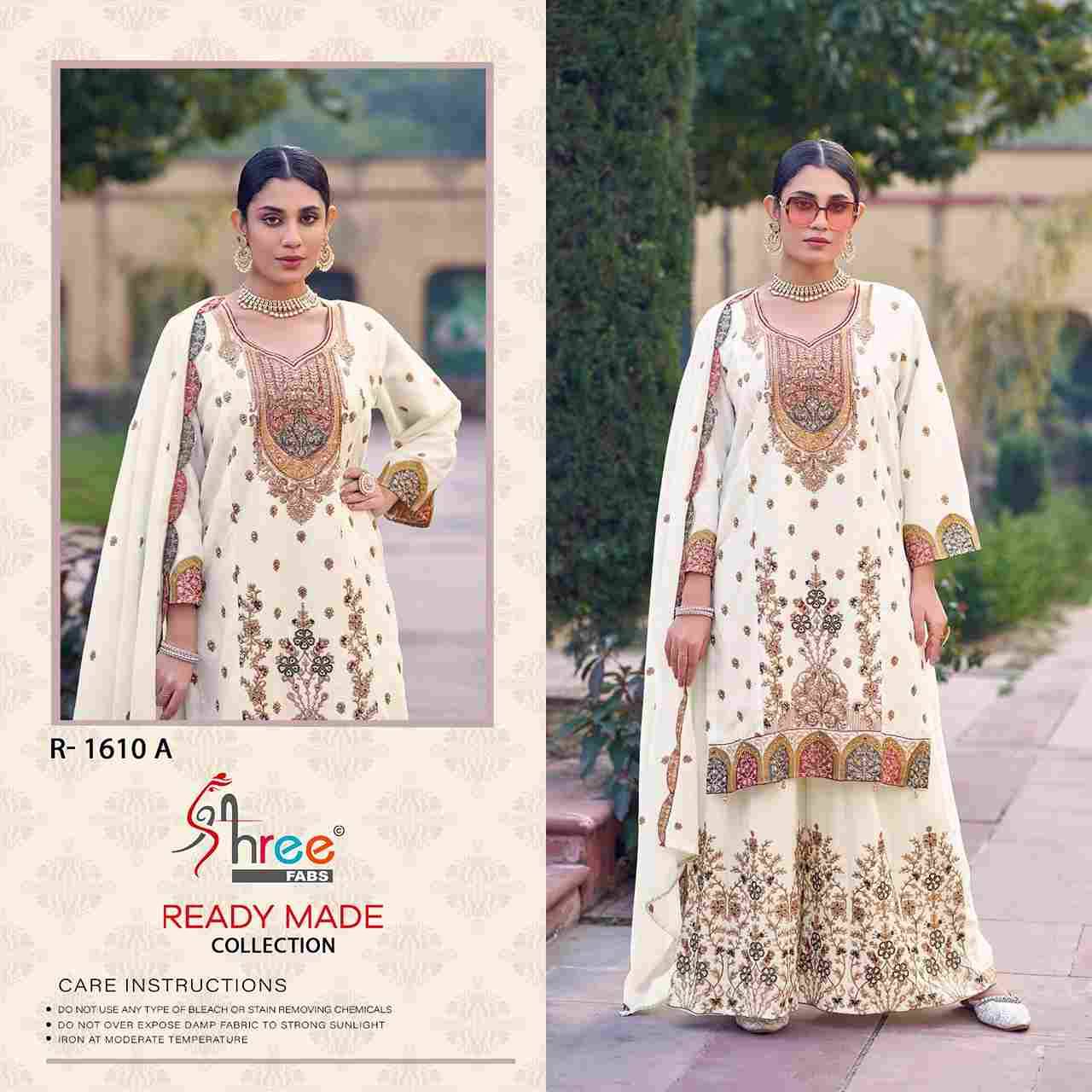 Shree Fabs Hit Design R-1610 Colours By Shree Fabs R-1610-A To R-1610-D Series Designer Pakistani Suits Collection Beautiful Stylish Fancy Colorful Party Wear & Occasional Wear Chinnon Dresses At Wholesale Price