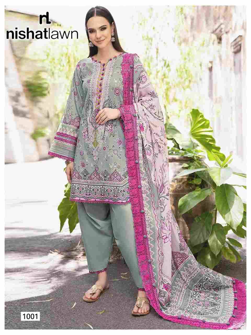 Urbane Vol-1 By Nishat Lawn 1001 To 1008 Series Beautiful Festive Suits Stylish Fancy Colorful Casual Wear & Ethnic Wear Pure Lawn Digital Print Dresses At Wholesale Price