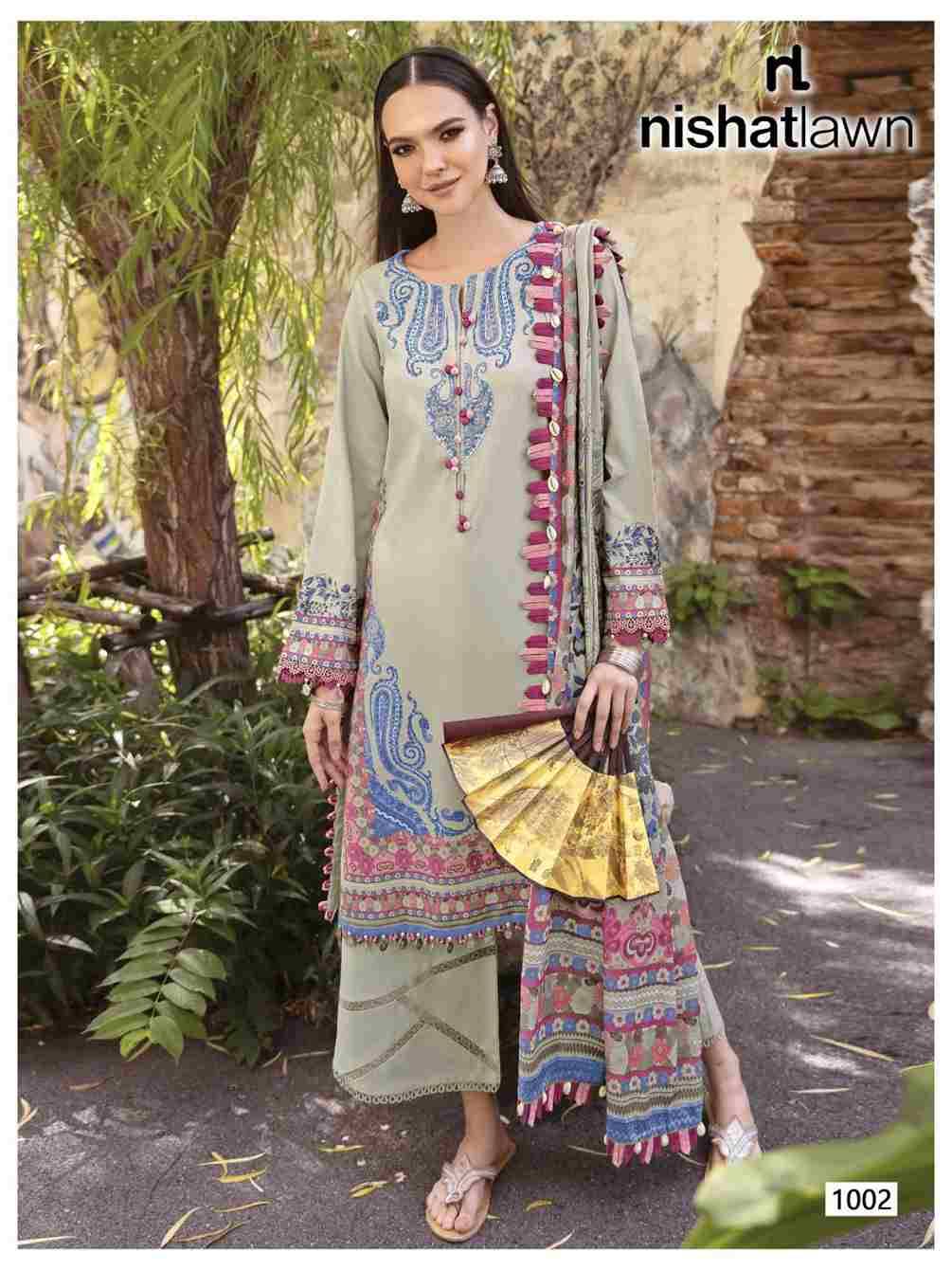 Urbane Vol-1 By Nishat Lawn 1001 To 1008 Series Beautiful Festive Suits Stylish Fancy Colorful Casual Wear & Ethnic Wear Pure Lawn Digital Print Dresses At Wholesale Price