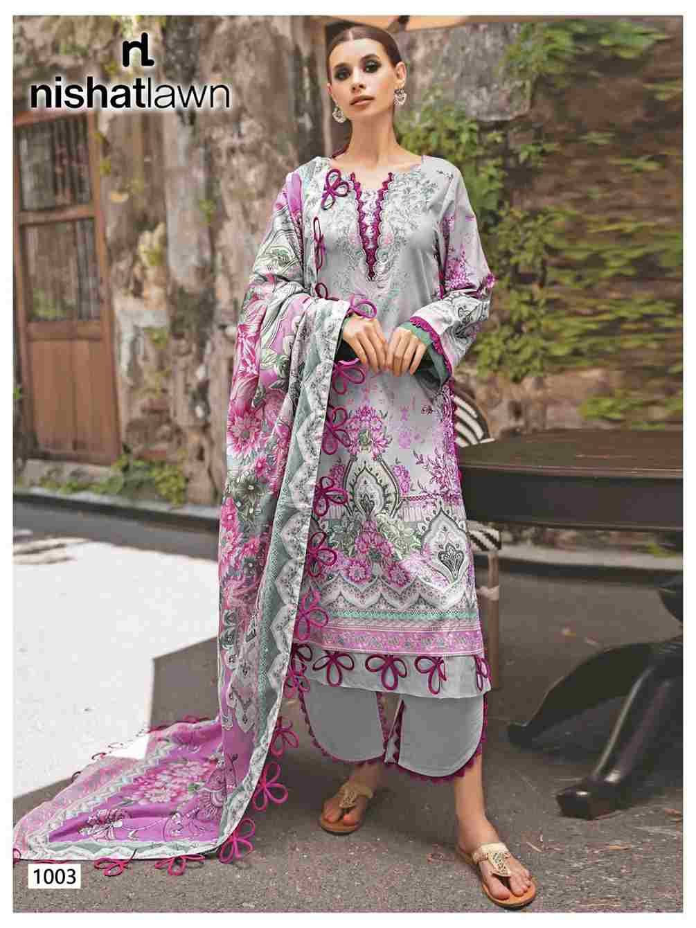 Urbane Vol-1 By Nishat Lawn 1001 To 1008 Series Beautiful Festive Suits Stylish Fancy Colorful Casual Wear & Ethnic Wear Pure Lawn Digital Print Dresses At Wholesale Price