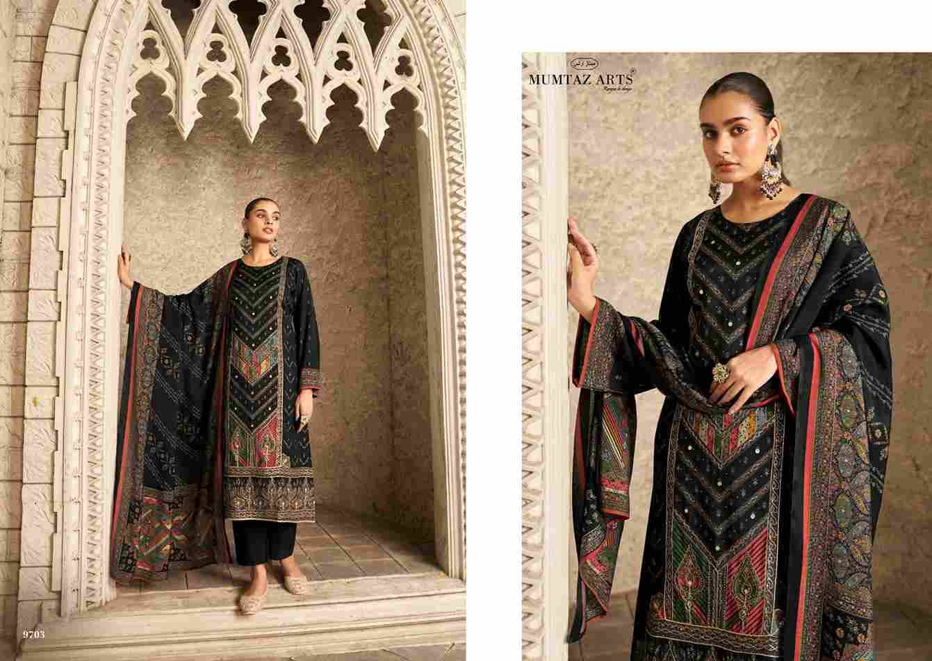 Muskan By Mumtaz Arts 9701 To 9704 Series Beautiful Festive Suits Colorful Stylish Fancy Casual Wear & Ethnic Wear Pure Viscose Muslin Print Dresses At Wholesale Price