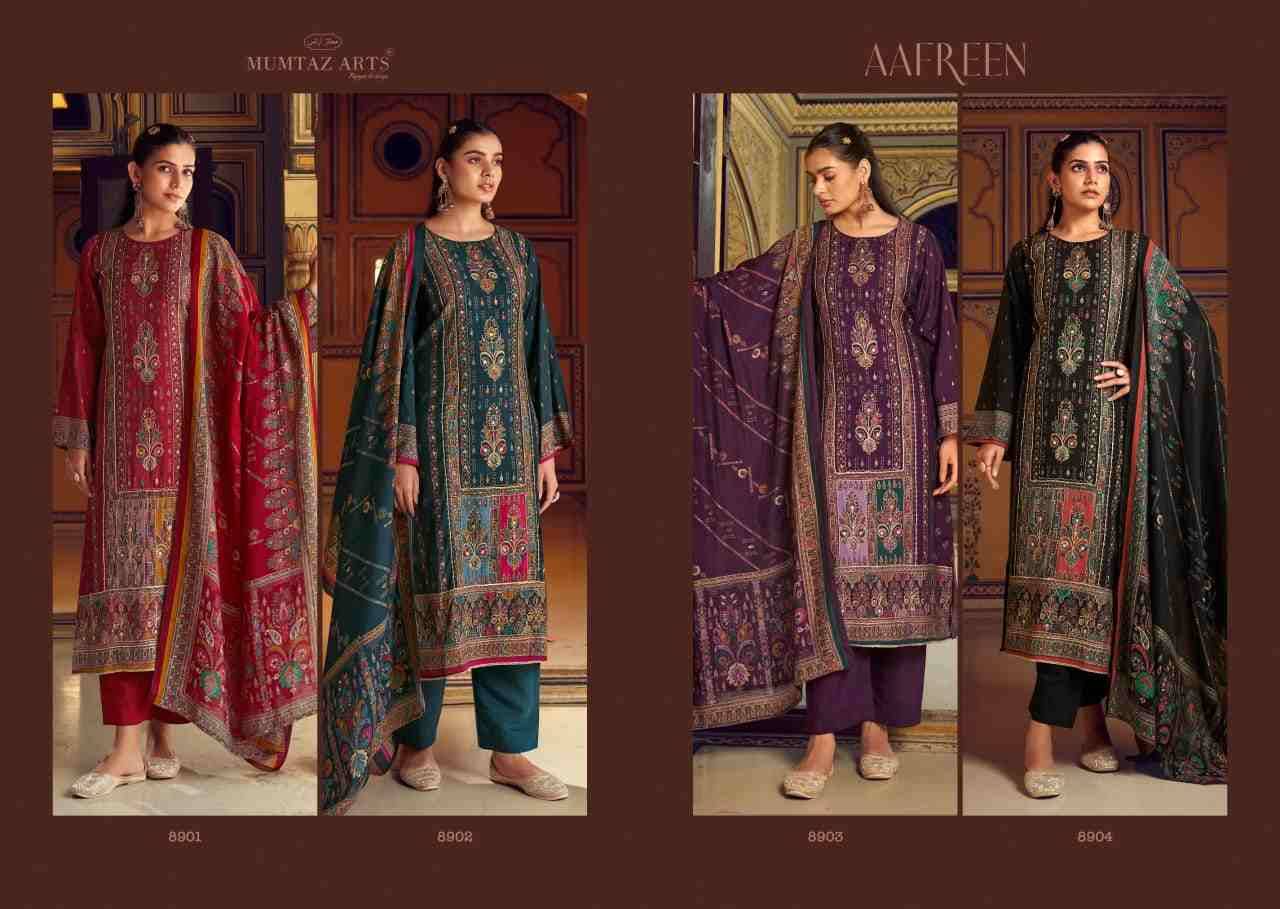 Aafreen By Mumtaz Arts 8901 To 8904 Series Beautiful Festive Suits Colorful Stylish Fancy Casual Wear & Ethnic Wear Pure Viscose Muslin Print Dresses At Wholesale Price