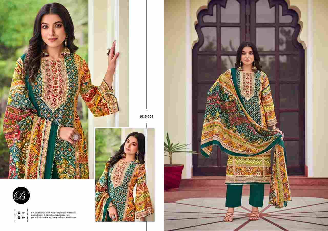 Nusrat Vol-3 By Belliza 1015-001 To 1015-006 Series Beautiful Festive Suits Stylish Fancy Colorful Casual Wear & Ethnic Wear Pure Viscose Muslin Print Dresses At Wholesale Price