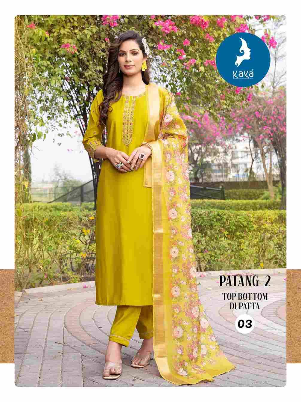 Patang Vol-2 By Kaya 01 To 06 Series Beautiful Suits Colorful Stylish Fancy Casual Wear & Ethnic Wear Roman Silk Print Dresses At Wholesale Price