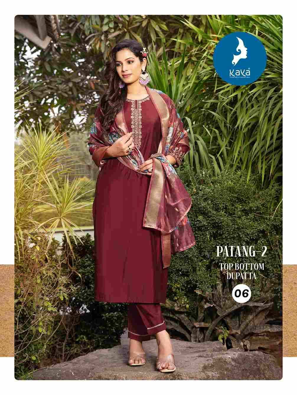 Patang Vol-2 By Kaya 01 To 06 Series Beautiful Suits Colorful Stylish Fancy Casual Wear & Ethnic Wear Roman Silk Print Dresses At Wholesale Price