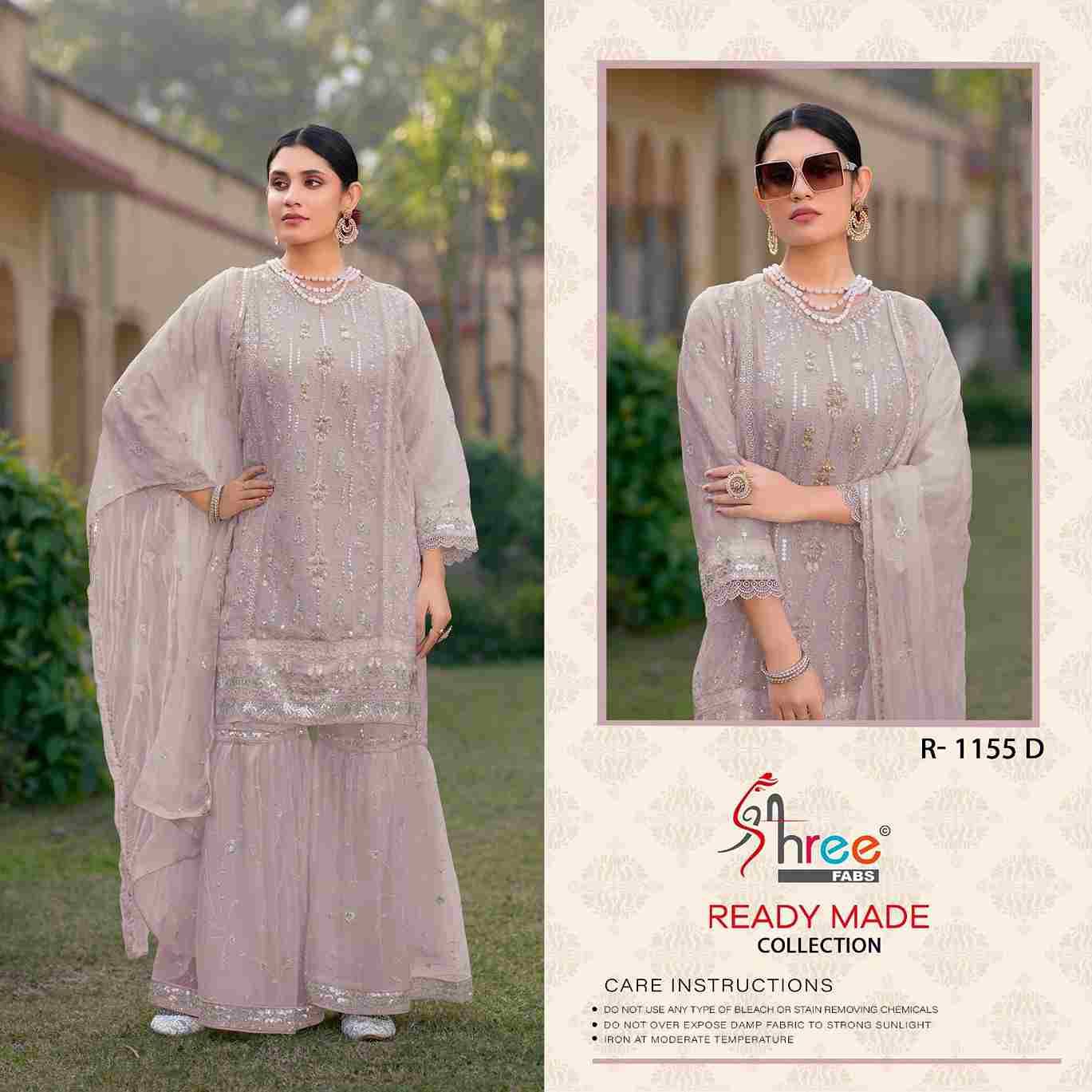 Shree Fabs Hit Design R-1155 Colours By Shree Fabs R-1155-A To R-1155-D Series Beautiful Pakistani Suits Stylish Fancy Colorful Party Wear & Occasional Wear Viscose Chiffon Embroidered Dresses At Wholesale Price