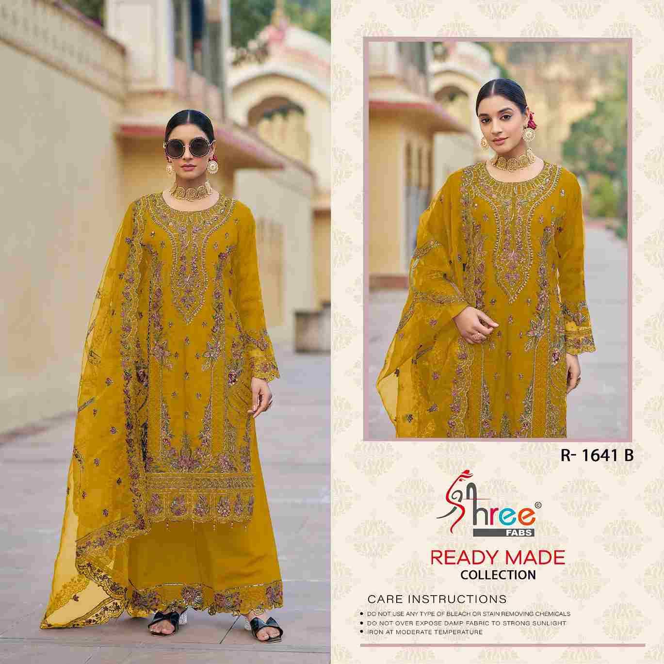 Shree Fabs Hit Design R-1641 Colours By Shree Fabs R-1641-A To R-1641-D Series Designer Pakistani Suits Beautiful Fancy Stylish Colorful Party Wear & Occasional Wear Pure Organza Embroidery Dresses At Wholesale Price