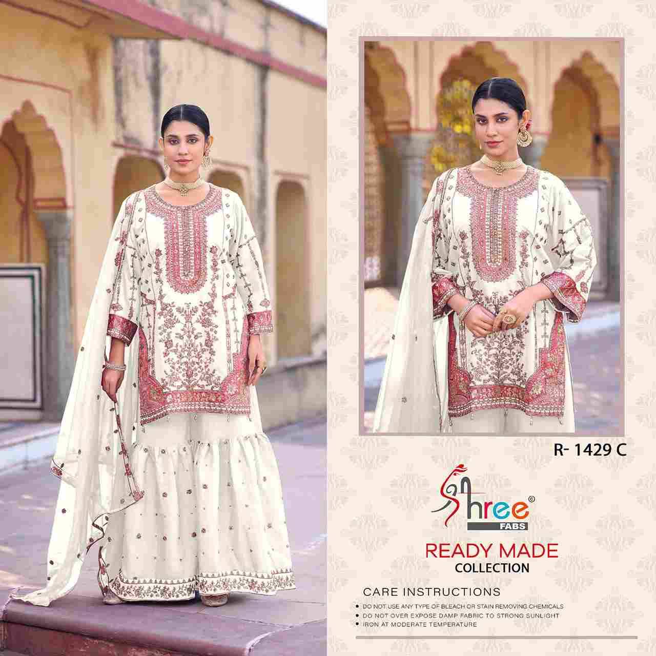 Shree Fabs Hit Design R-1429 Colours By Shree Fabs R-1429-A To R-1429-D Series Beautiful Pakistani Suits Stylish Fancy Colorful Party Wear & Occasional Wear Slub Embroidered Dresses At Wholesale Price