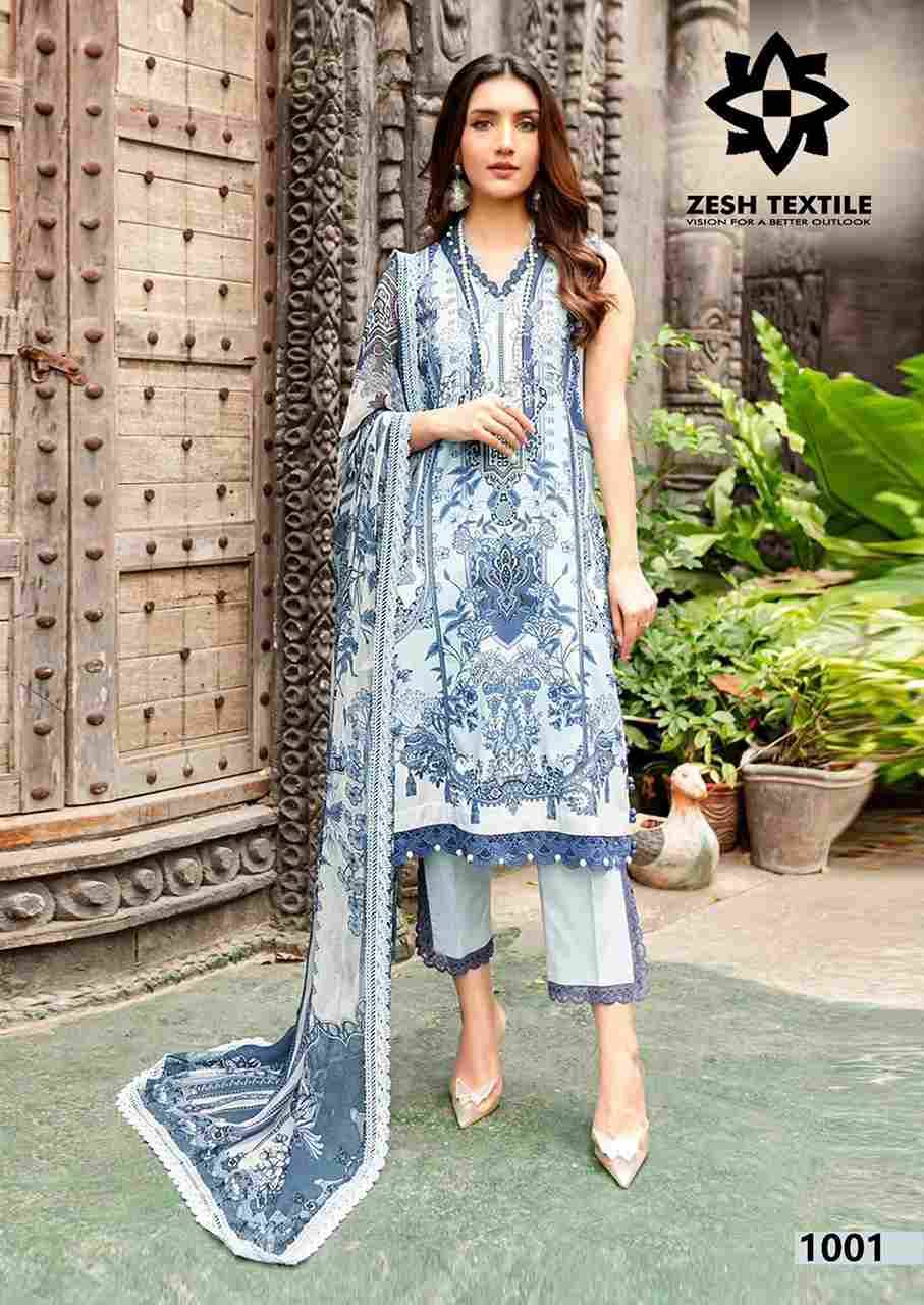 Baroque By Zesh Textile 1001 To 1006 Series Beautiful Pakistani Suits Colorful Stylish Fancy Casual Wear & Ethnic Wear Pure Lawn Dresses At Wholesale Price