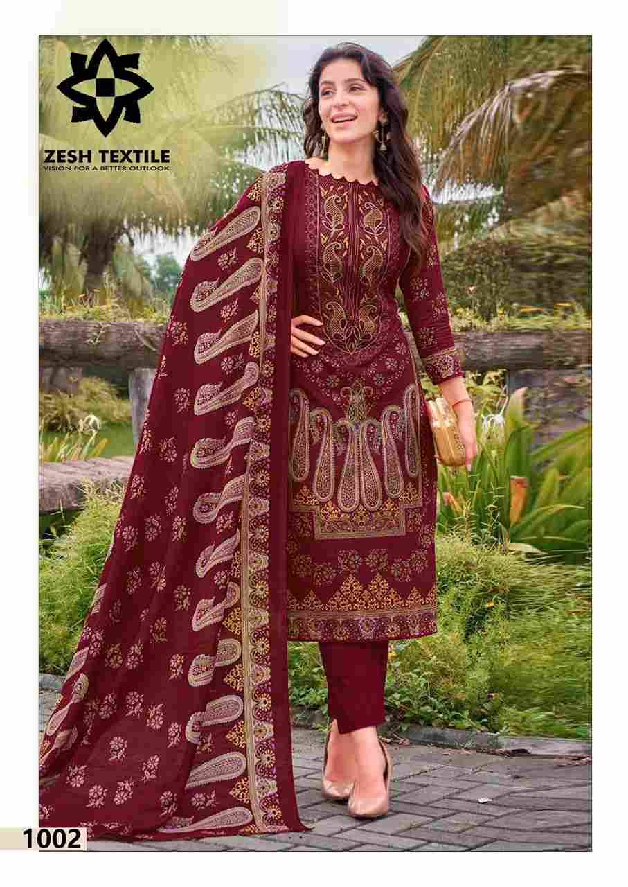 Baroque By Zesh Textile 1001 To 1006 Series Beautiful Pakistani Suits Colorful Stylish Fancy Casual Wear & Ethnic Wear Pure Lawn Dresses At Wholesale Price