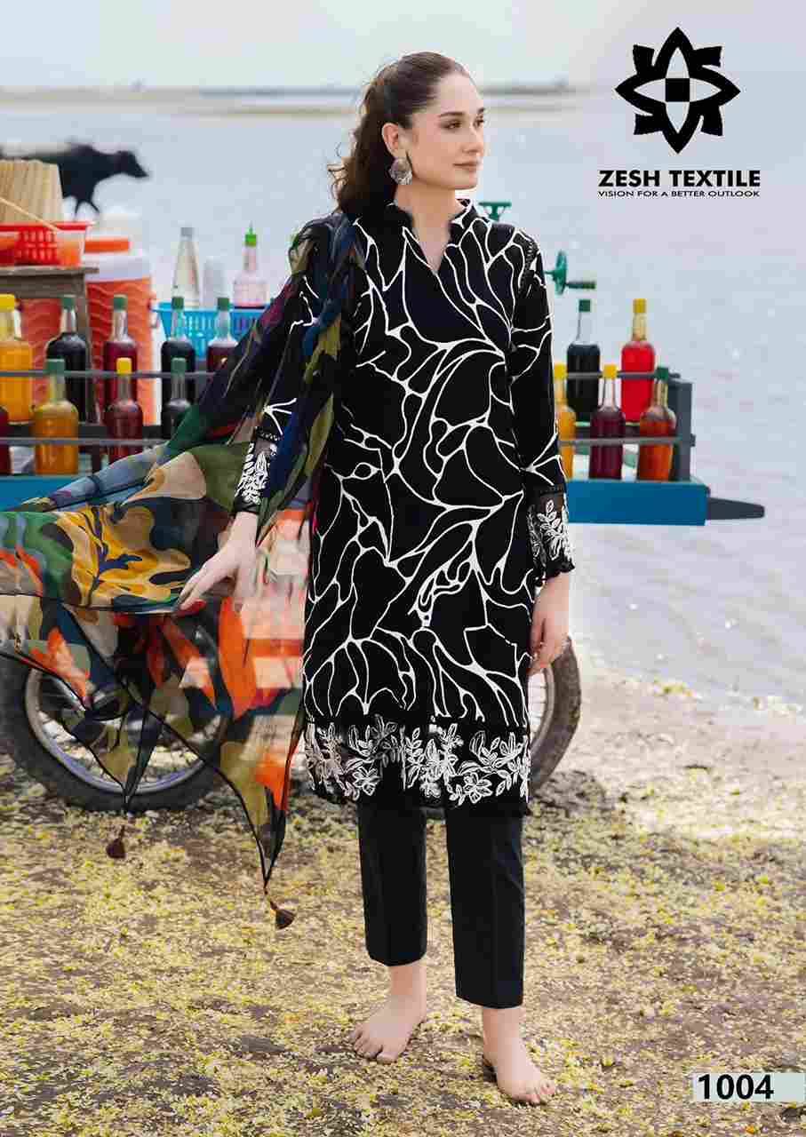 Baroque By Zesh Textile 1001 To 1006 Series Beautiful Pakistani Suits Colorful Stylish Fancy Casual Wear & Ethnic Wear Pure Lawn Dresses At Wholesale Price