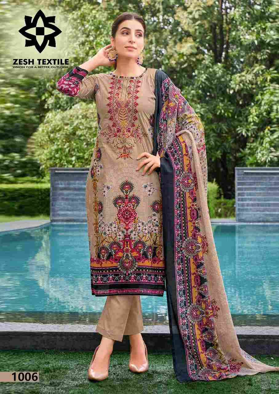 Baroque By Zesh Textile 1001 To 1006 Series Beautiful Pakistani Suits Colorful Stylish Fancy Casual Wear & Ethnic Wear Pure Lawn Dresses At Wholesale Price