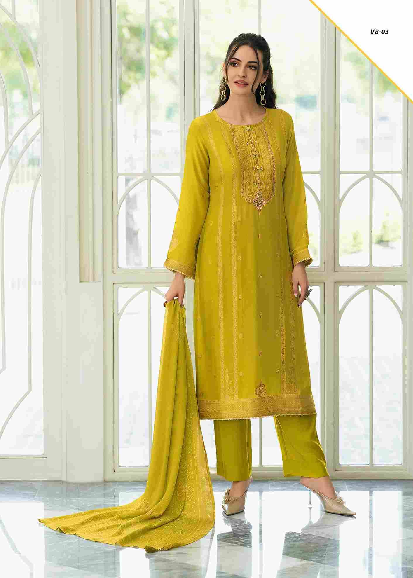 Vibha By Varshaa 01 To 04 Series Beautiful Festive Suits Colorful Stylish Fancy Casual Wear & Ethnic Wear Viscose Muslin Satin Dresses At Wholesale Price