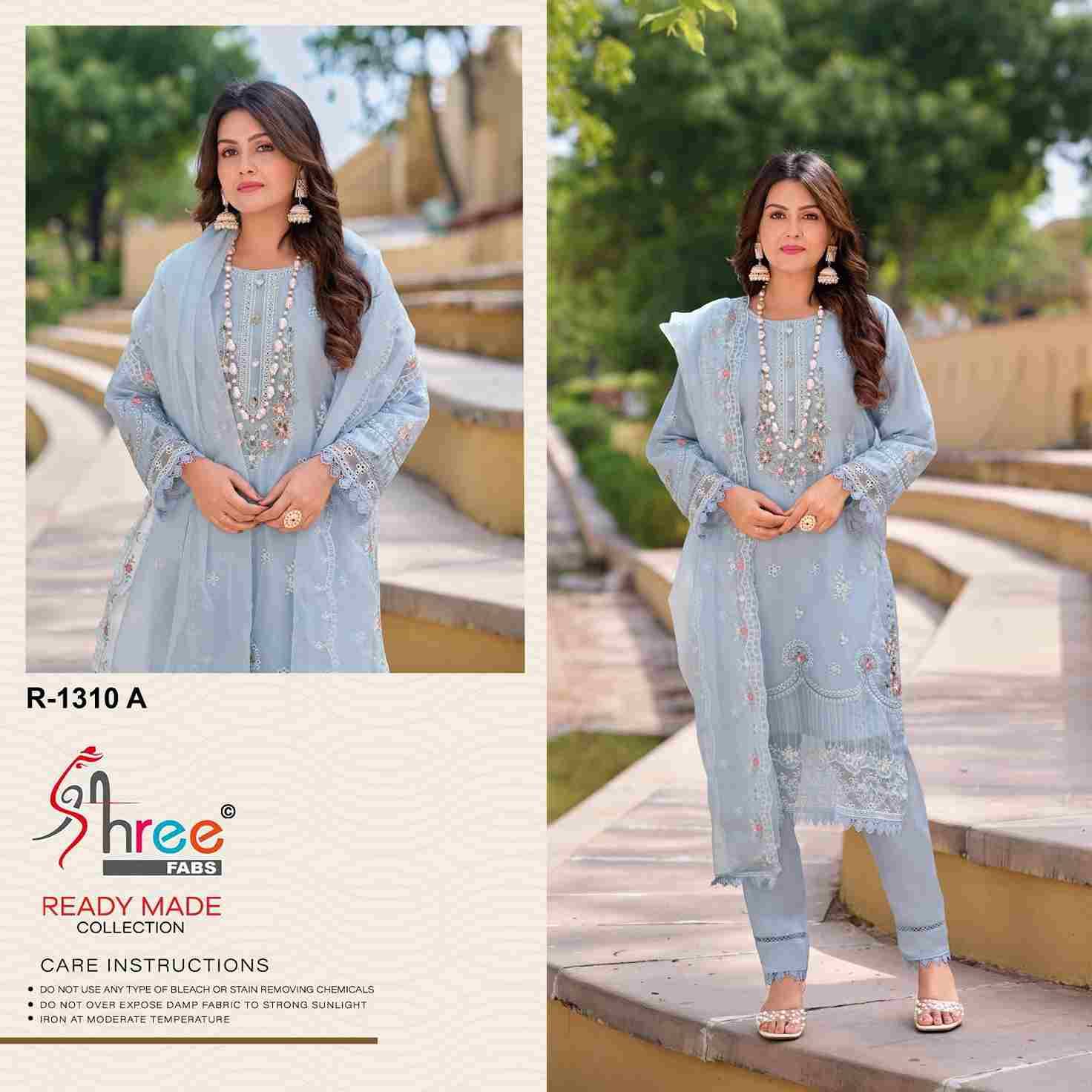 Shree Fabs Hit Design R-1310 Colours By Shree Fabs R-1310-A To R-1310-D Series Wholesale Designer Pakistani Suits Collection Beautiful Stylish Fancy Colorful Party Wear & Occasional Wear Organza Dresses At Wholesale Price