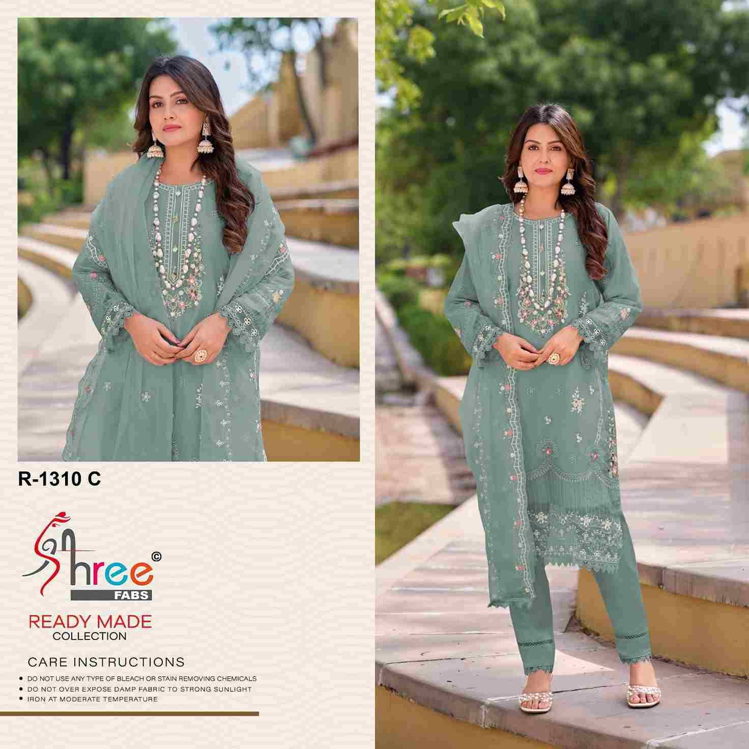 Shree Fabs Hit Design R-1310 Colours By Shree Fabs R-1310-A To R-1310-D Series Wholesale Designer Pakistani Suits Collection Beautiful Stylish Fancy Colorful Party Wear & Occasional Wear Organza Dresses At Wholesale Price