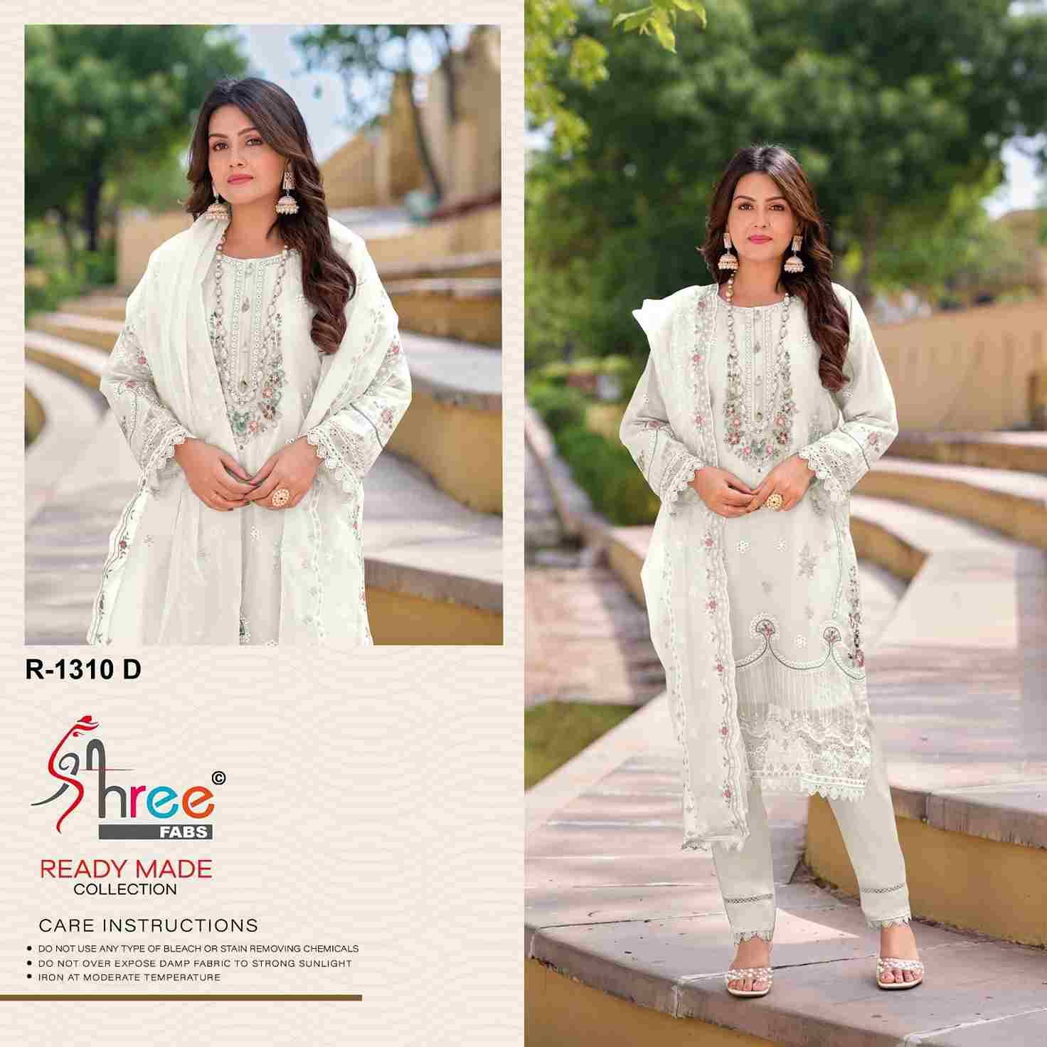 Shree Fabs Hit Design R-1310 Colours By Shree Fabs R-1310-A To R-1310-D Series Wholesale Designer Pakistani Suits Collection Beautiful Stylish Fancy Colorful Party Wear & Occasional Wear Organza Dresses At Wholesale Price