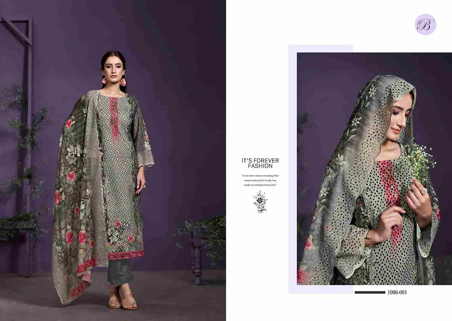 Nakkashi Vol-2 By Belliza 1006-001 To 1006-006 Series Beautiful Festive Suits Stylish Fancy Colorful Casual Wear & Ethnic Wear Pure Cotton Dresses At Wholesale Price