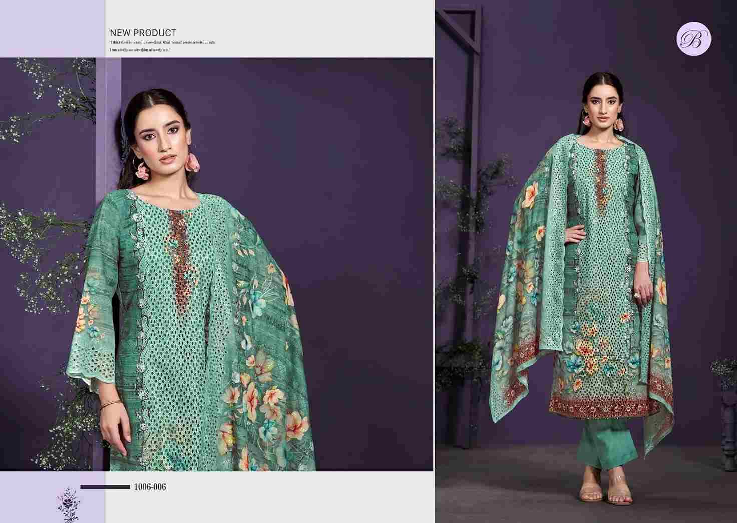 Nakkashi Vol-2 By Belliza 1006-001 To 1006-006 Series Beautiful Festive Suits Stylish Fancy Colorful Casual Wear & Ethnic Wear Pure Cotton Dresses At Wholesale Price