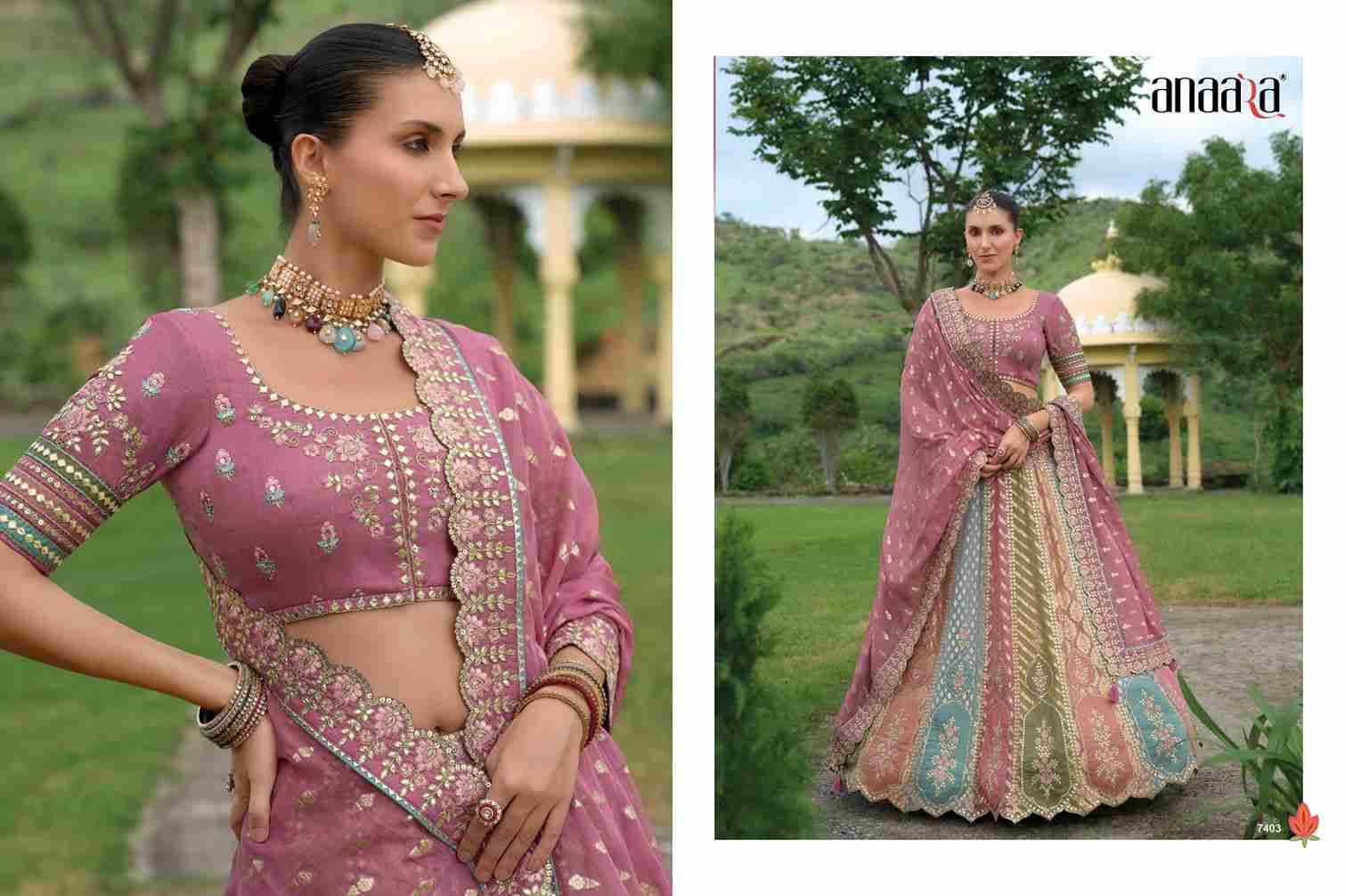 Anaara 7401 Series By Tathastu 7401 To 7413 Series Indian Traditional Wear Bridal Collection Beautiful Stylish Fancy Colorful Party Wear & Occasional Wear Silk Lehengas At Wholesale Price