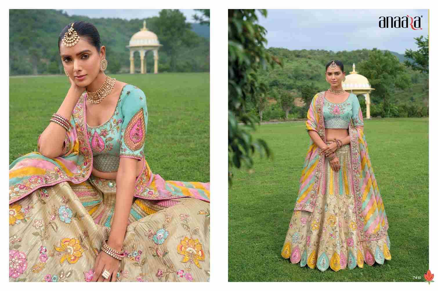 Anaara 7401 Series By Tathastu 7401 To 7413 Series Indian Traditional Wear Bridal Collection Beautiful Stylish Fancy Colorful Party Wear & Occasional Wear Silk Lehengas At Wholesale Price