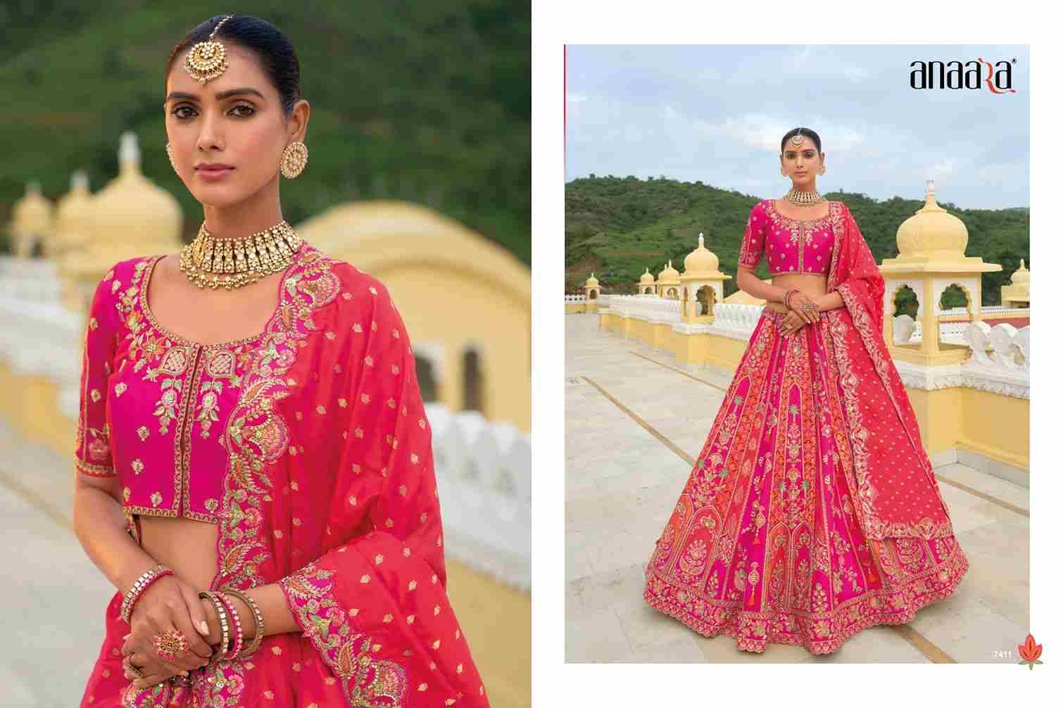 Anaara 7401 Series By Tathastu 7401 To 7413 Series Indian Traditional Wear Bridal Collection Beautiful Stylish Fancy Colorful Party Wear & Occasional Wear Silk Lehengas At Wholesale Price