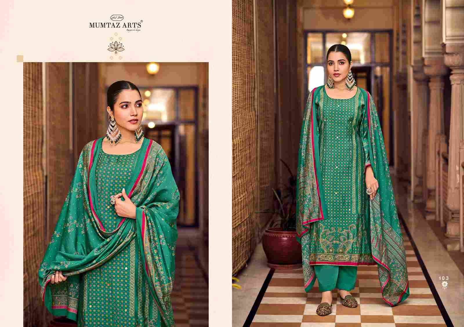 Mannat By Mumtaz Arts 101 To 104 Series Beautiful Festive Suits Colorful Stylish Fancy Casual Wear & Ethnic Wear Pure Muslin Print With Work Dresses At Wholesale Price