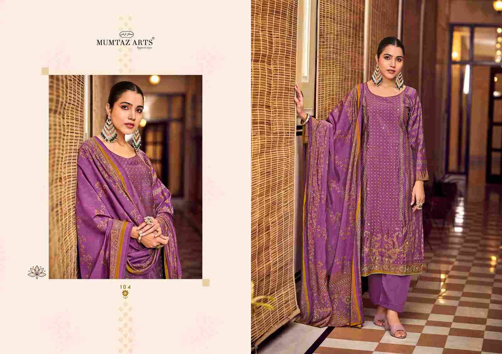 Mannat By Mumtaz Arts 101 To 104 Series Beautiful Festive Suits Colorful Stylish Fancy Casual Wear & Ethnic Wear Pure Muslin Print With Work Dresses At Wholesale Price