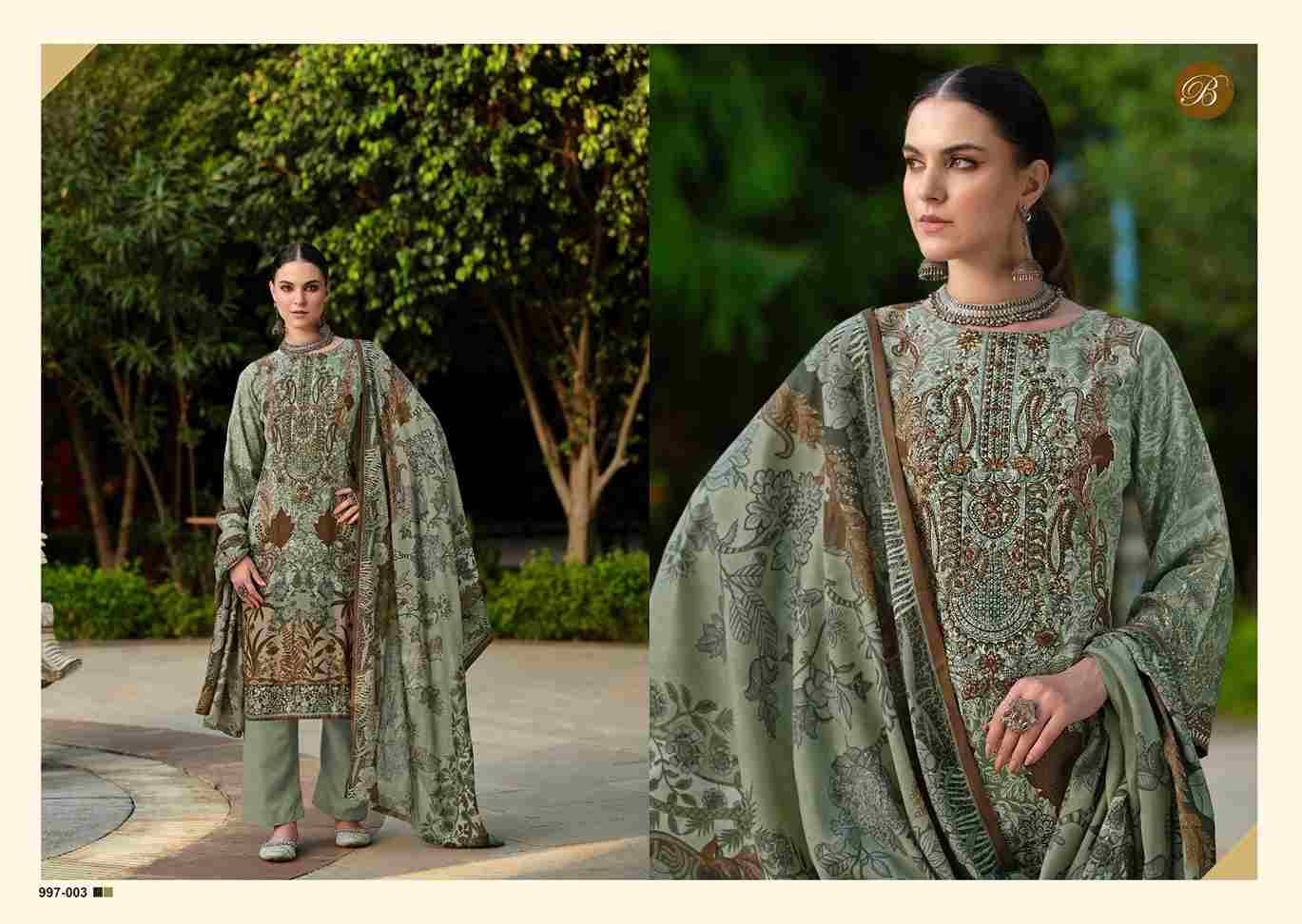 Riwayat Vol-8 By Belliza 997-001 To 997-008 Series Beautiful Festive Suits Stylish Fancy Colorful Casual Wear & Ethnic Wear Pure Viscose Rayon Print Dresses At Wholesale Price