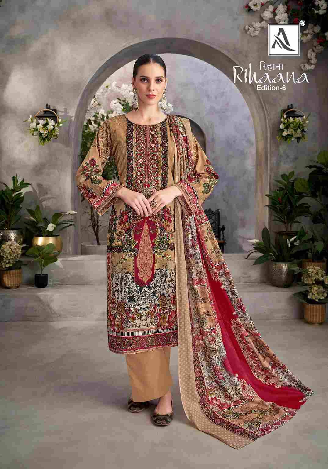 Rihaana Vol-6 By Alok Suit 1744-001 To 1744-008 Series Beautiful Festive Suits Stylish Fancy Colorful Casual Wear & Ethnic Wear Pure Cambric Cotton Print Dresses At Wholesale Price