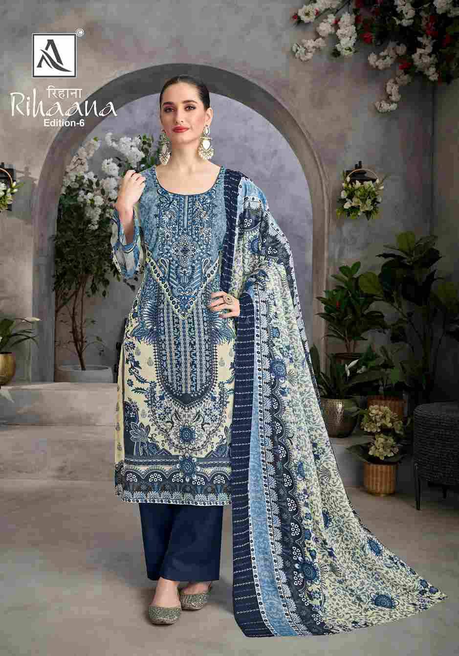 Rihaana Vol-6 By Alok Suit 1744-001 To 1744-008 Series Beautiful Festive Suits Stylish Fancy Colorful Casual Wear & Ethnic Wear Pure Cambric Cotton Print Dresses At Wholesale Price