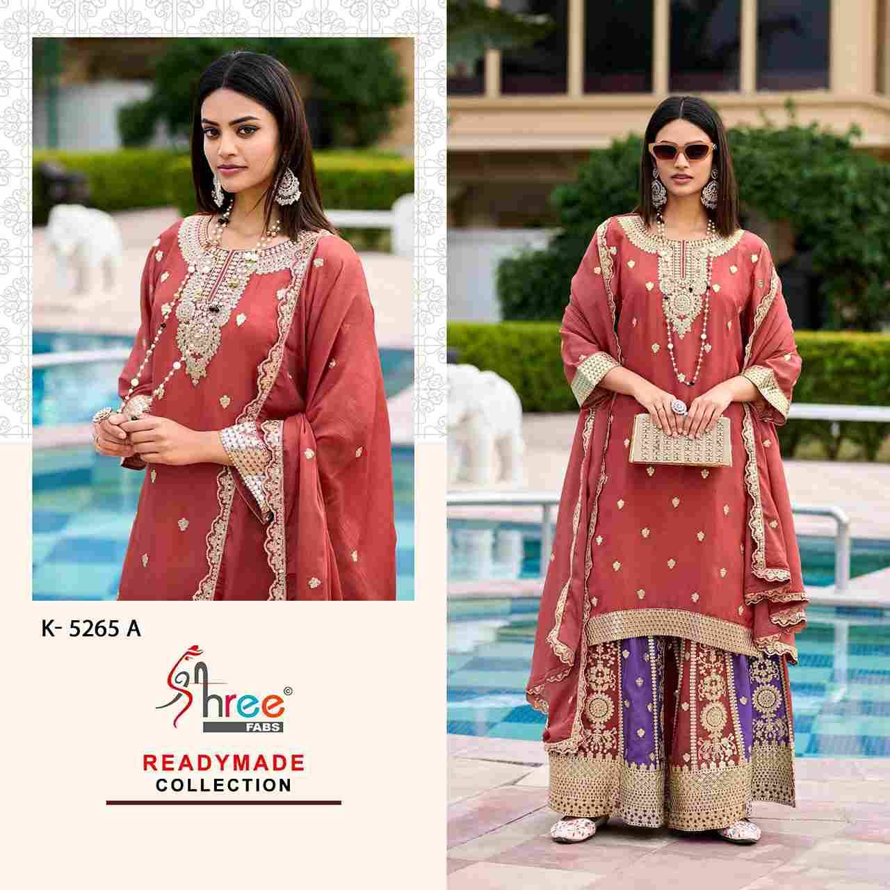 Shree Fabs Hit Design K-5265 Colours By Shree Fabs K-5265-A To K-5265-D Series Designer Pakistani Suits Beautiful Fancy Stylish Colorful Party Wear & Occasional Wear Chinnon Embroidery Dresses At Wholesale Price