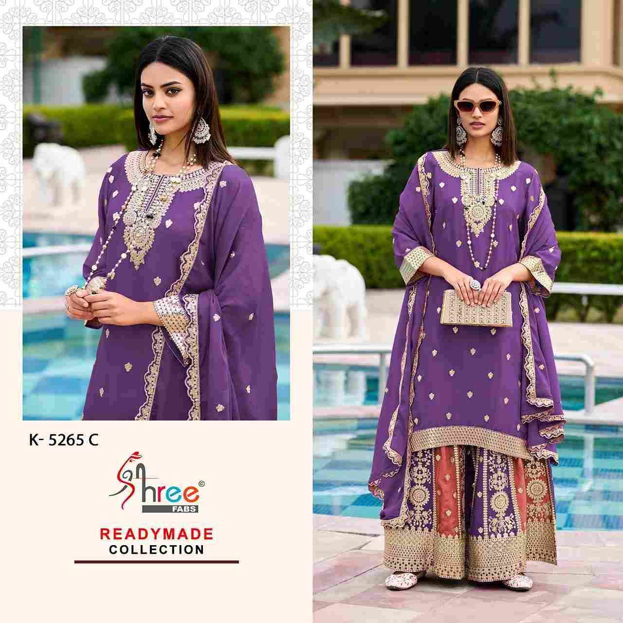 Shree Fabs Hit Design K-5265 Colours By Shree Fabs K-5265-A To K-5265-D Series Designer Pakistani Suits Beautiful Fancy Stylish Colorful Party Wear & Occasional Wear Chinnon Embroidery Dresses At Wholesale Price