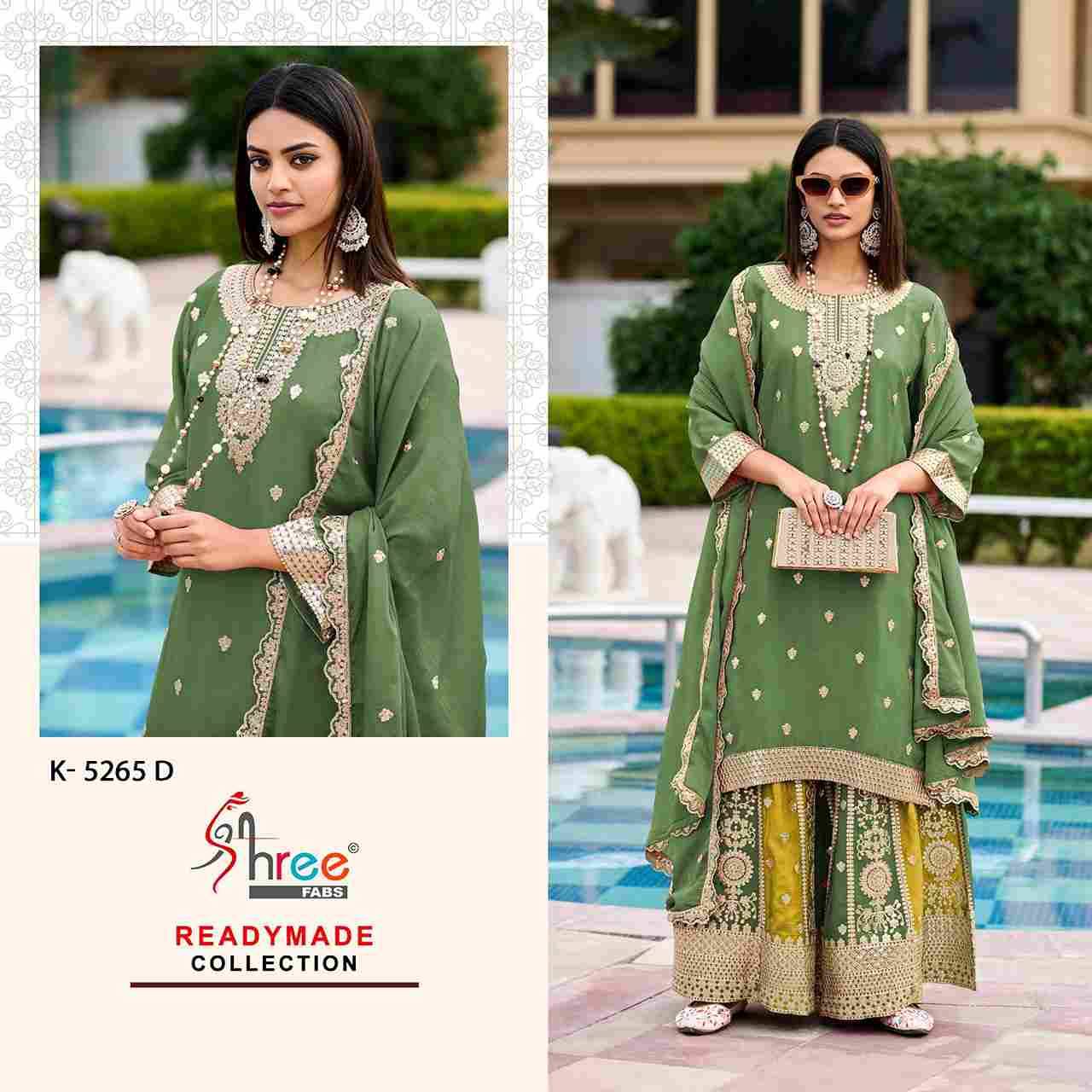 Shree Fabs Hit Design K-5265 Colours By Shree Fabs K-5265-A To K-5265-D Series Designer Pakistani Suits Beautiful Fancy Stylish Colorful Party Wear & Occasional Wear Chinnon Embroidery Dresses At Wholesale Price