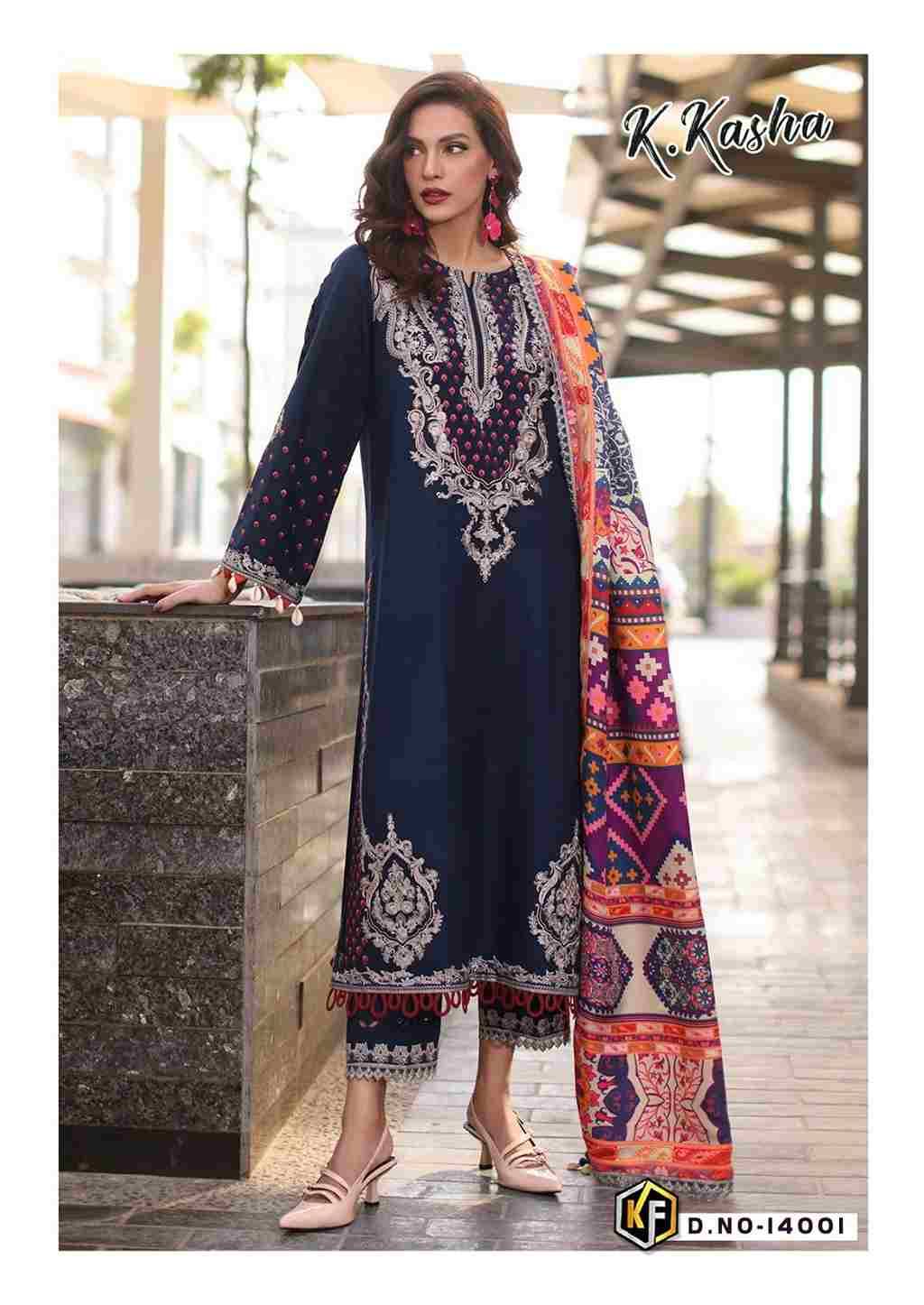 K.Kasha Vol-14 By Keval Fab 14001 To 14006 Series Beautiful Festive Suits Stylish Fancy Colorful Casual Wear & Ethnic Wear Pure Cotton Print Dresses At Wholesale Price