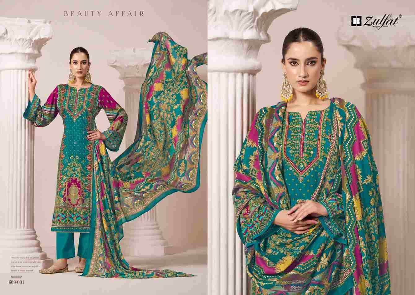 Aayat Vol-9 By Zulfat 609-001 To 609-006 Series Beautiful Festive Suits Stylish Fancy Colorful Casual Wear & Ethnic Wear Pure Viscose Rayon Print Dresses At Wholesale Price