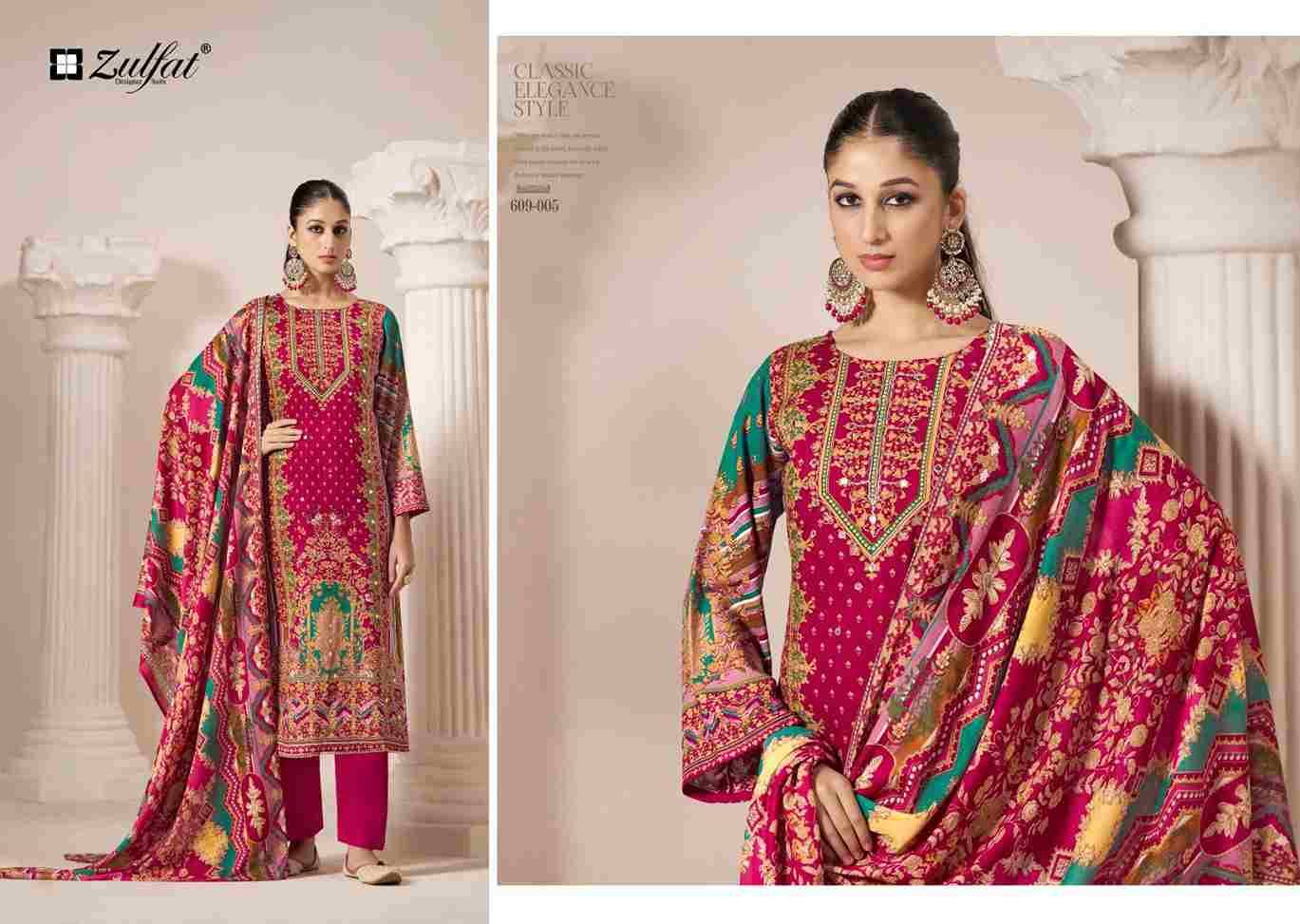 Aayat Vol-9 By Zulfat 609-001 To 609-006 Series Beautiful Festive Suits Stylish Fancy Colorful Casual Wear & Ethnic Wear Pure Viscose Rayon Print Dresses At Wholesale Price