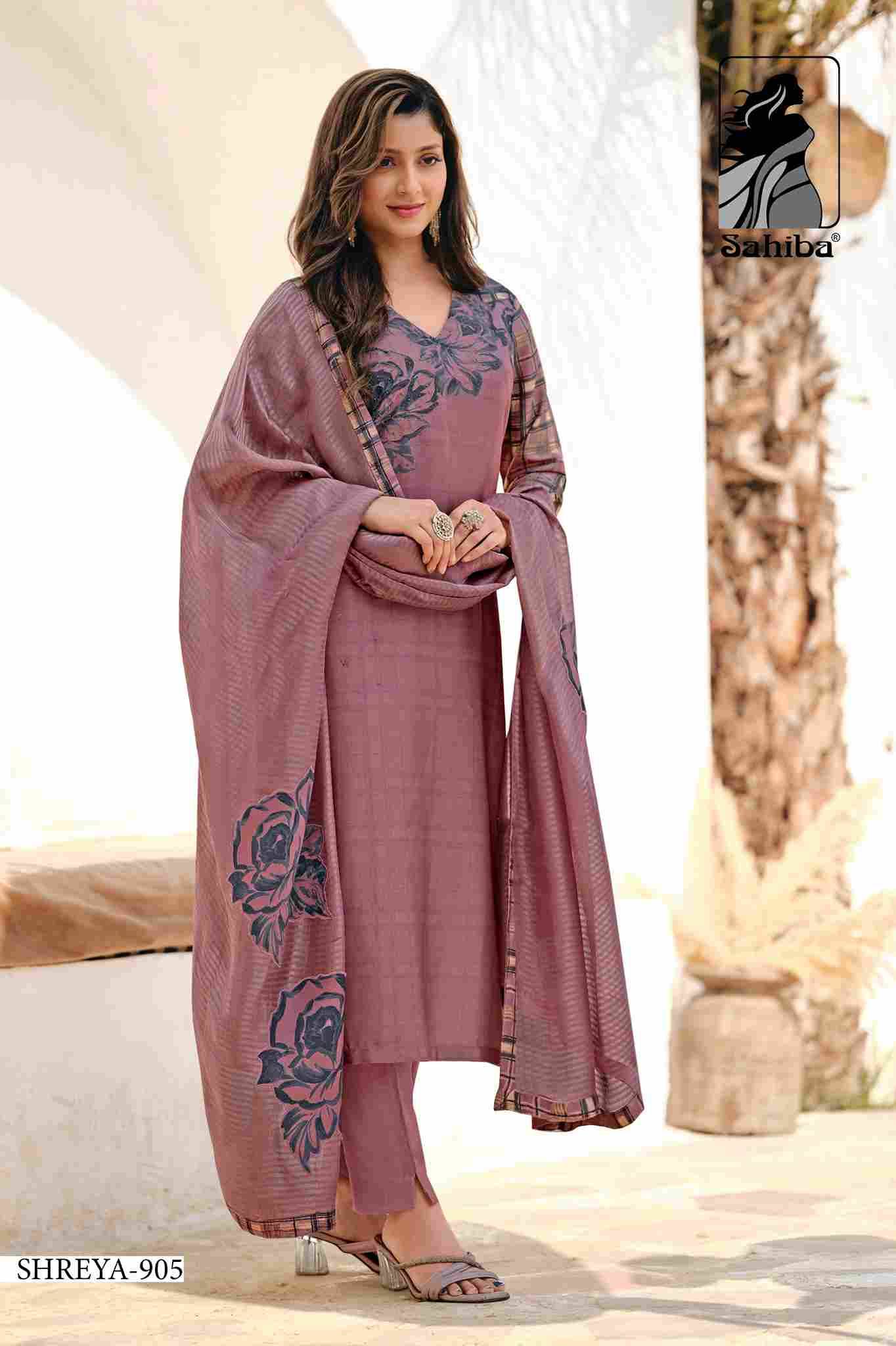 Shreya By Sahiba Fabrics Beautiful Festive Suits Colorful Stylish Fancy Casual Wear & Ethnic Wear Viscose Shimmer Dresses At Wholesale Price