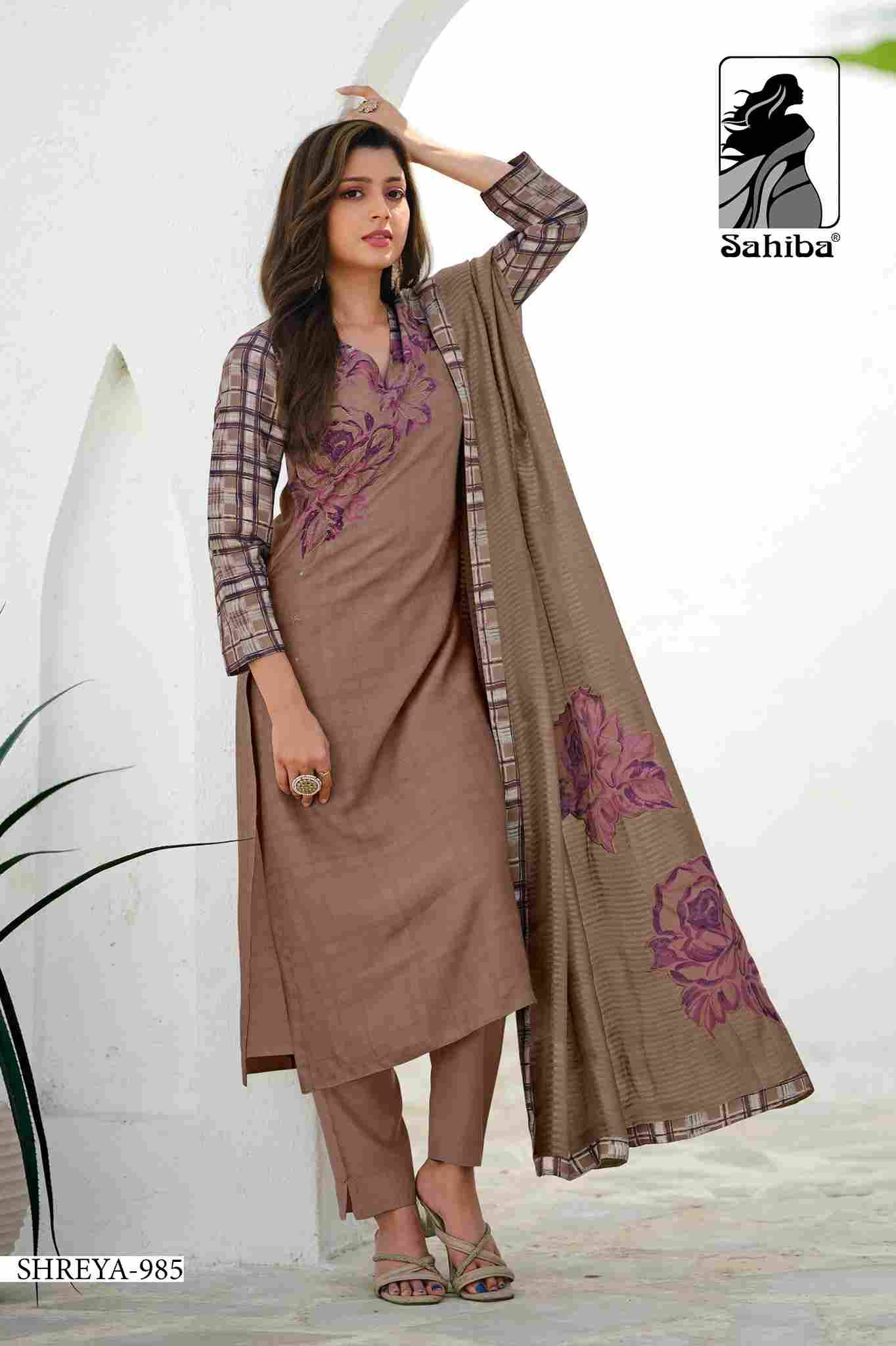 Shreya By Sahiba Fabrics Beautiful Festive Suits Colorful Stylish Fancy Casual Wear & Ethnic Wear Viscose Shimmer Dresses At Wholesale Price